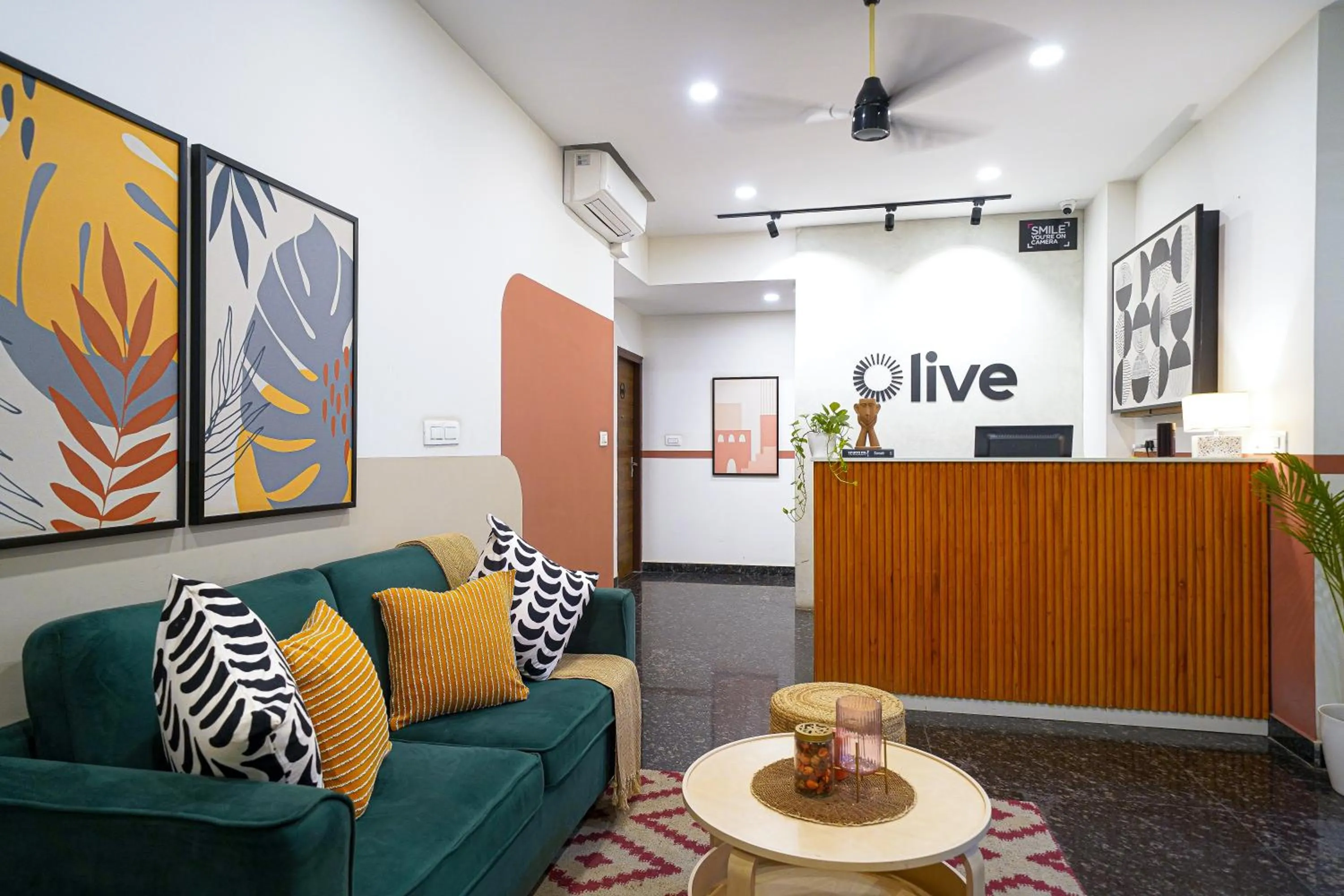 Lobby or reception in Olive Zip Domlur by Embassy Group