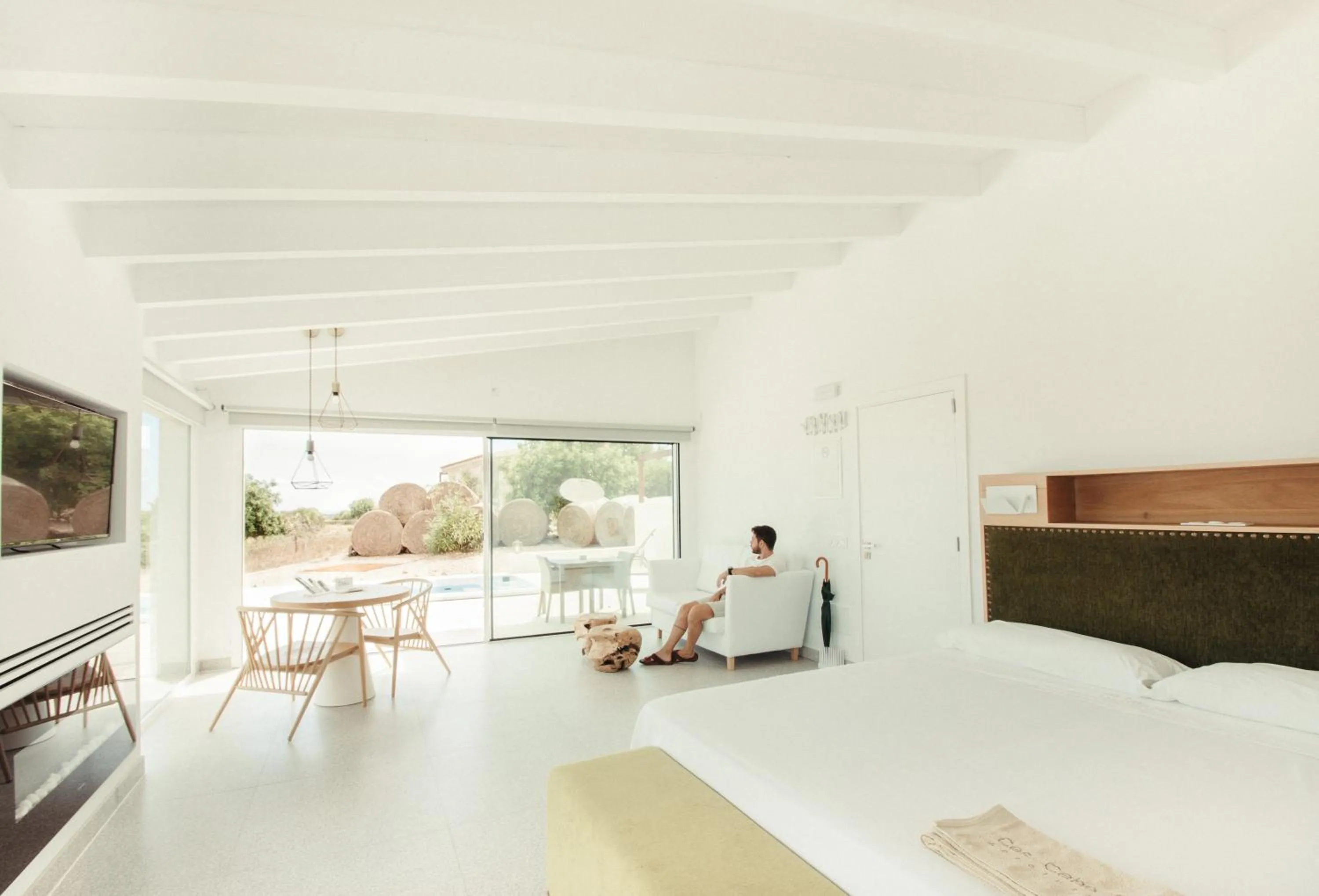 Photo of the whole room, Bed in Cas Cabo Nou Agroturismo Adults Only