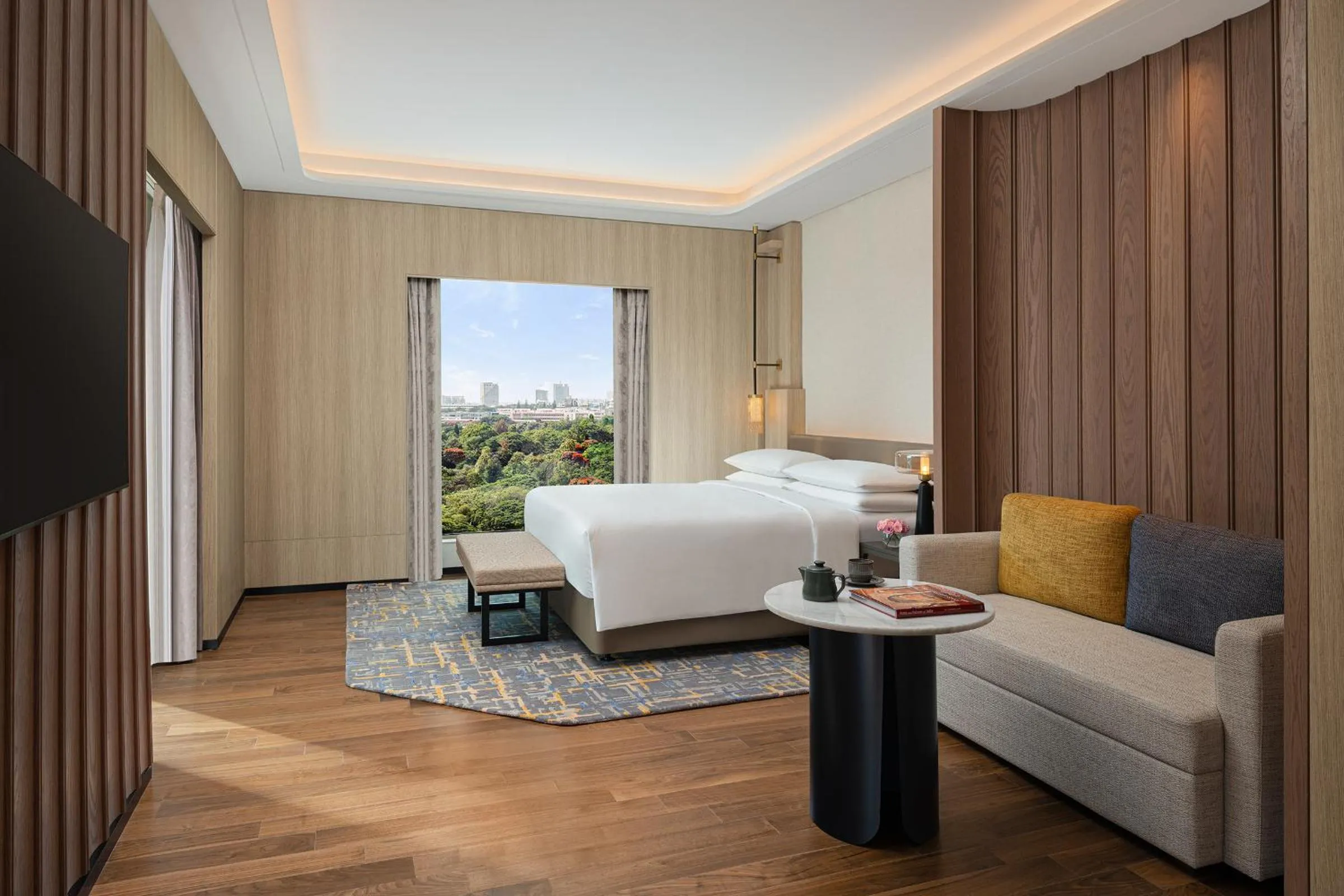 Bed in Marriott Executive Apartments Bengaluru UB City