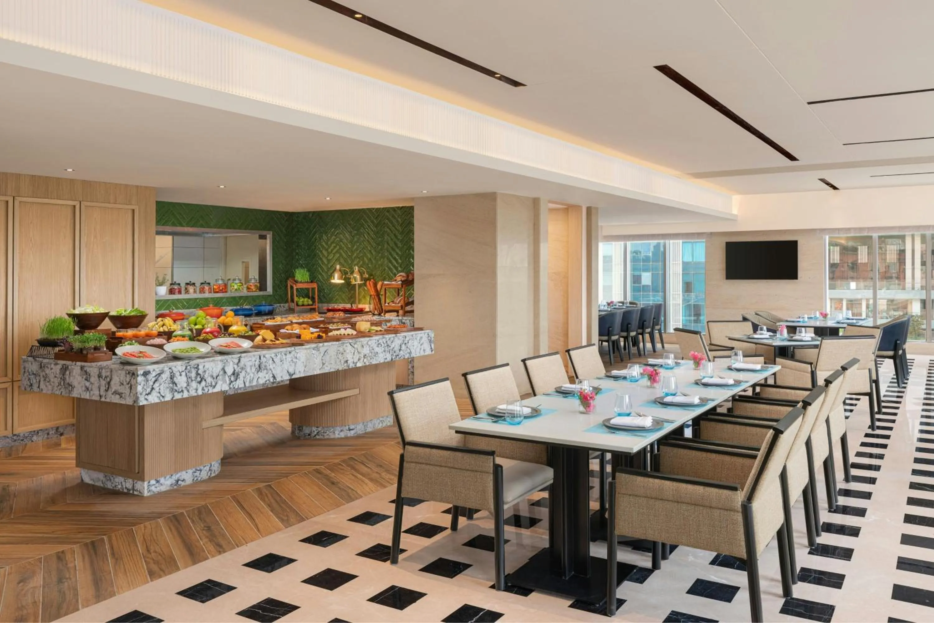 Breakfast in Marriott Executive Apartments Bengaluru UB City