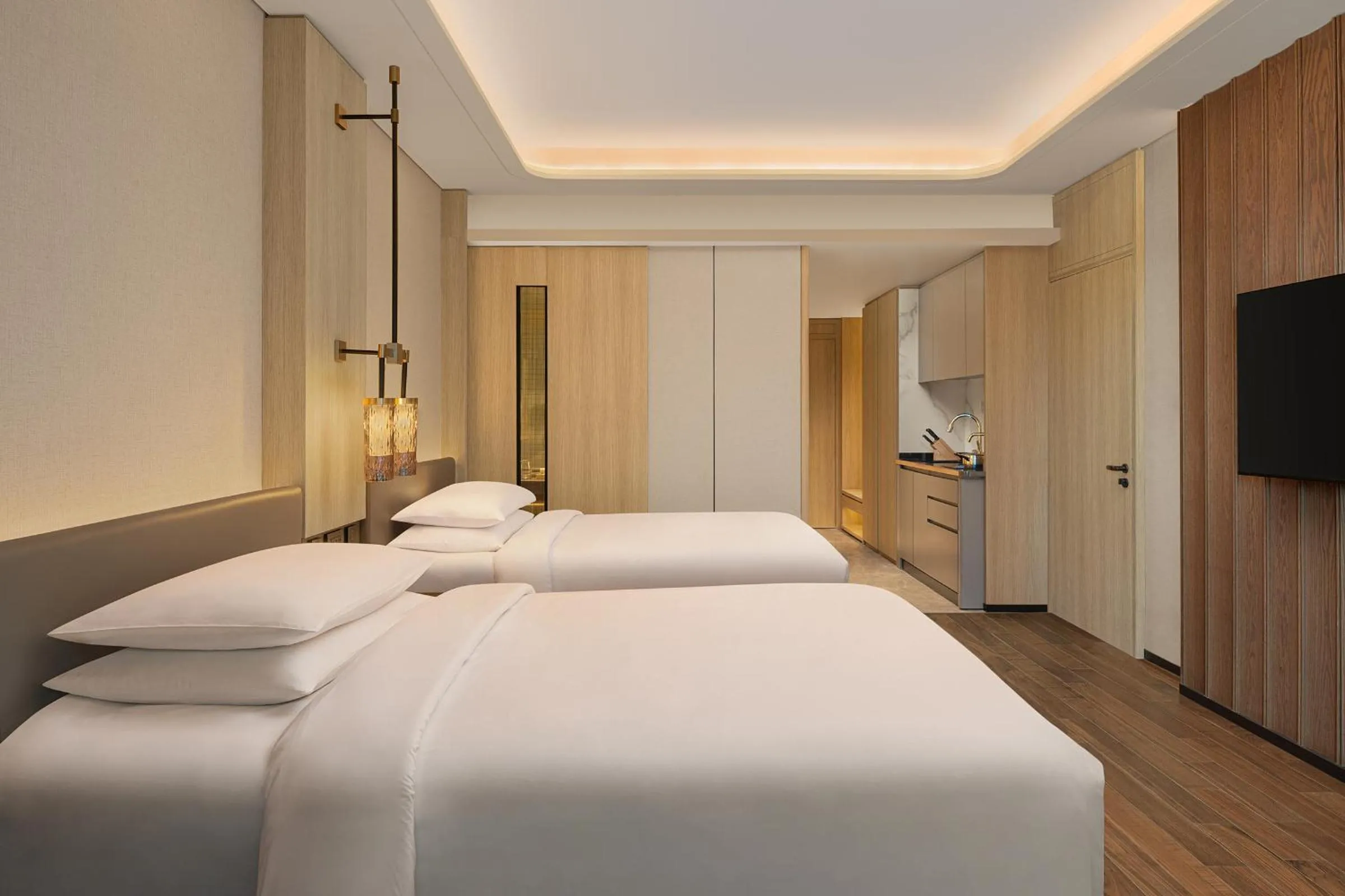 Bed in Marriott Executive Apartments Bengaluru UB City