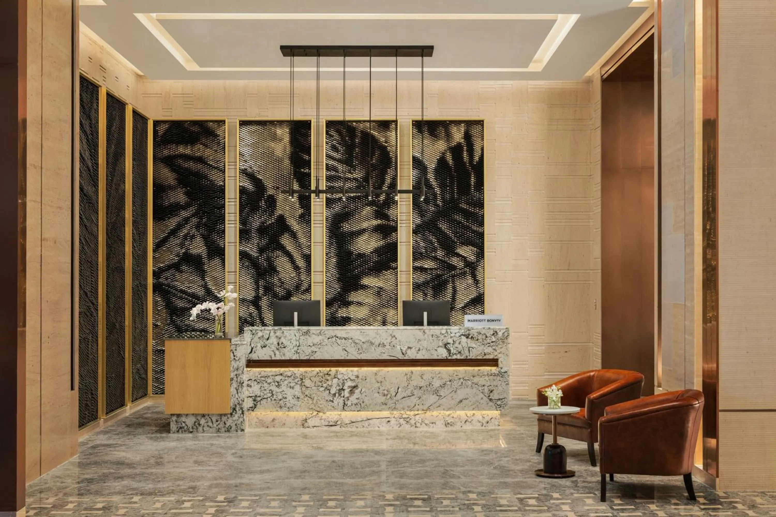 Lobby or reception in Marriott Executive Apartments Bengaluru UB City