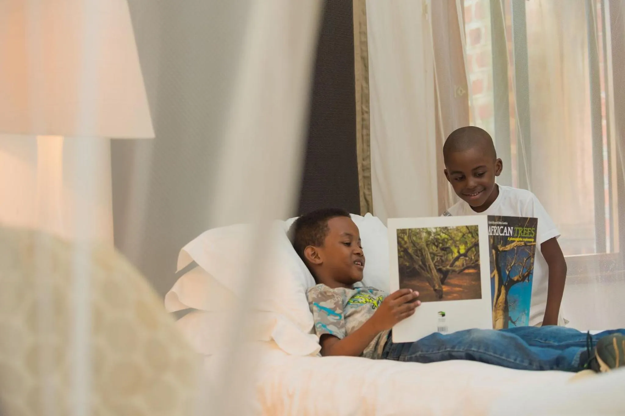 children, Bed in Lilayi Lodge
