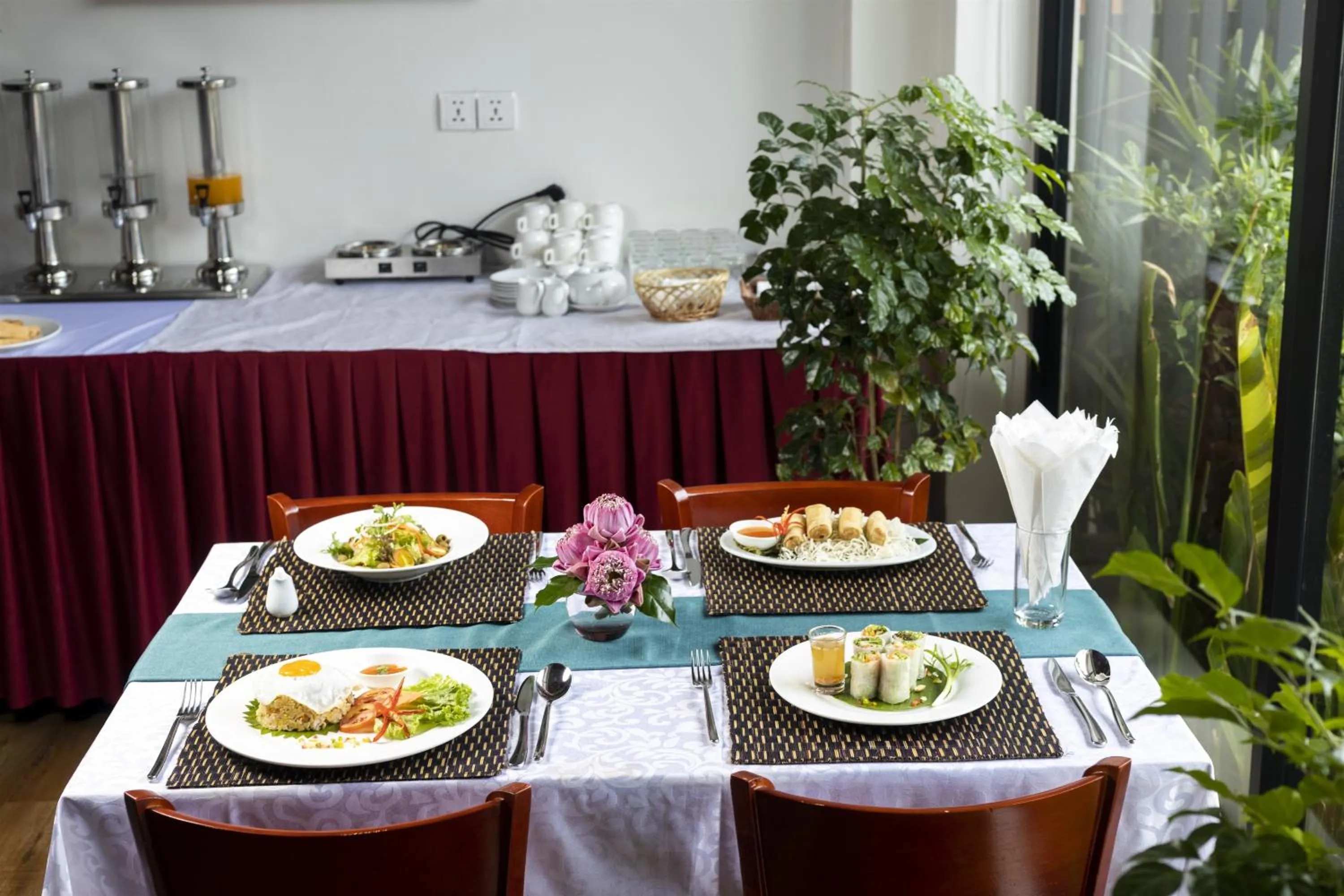 Breakfast in Le Vert Angkor Hotel