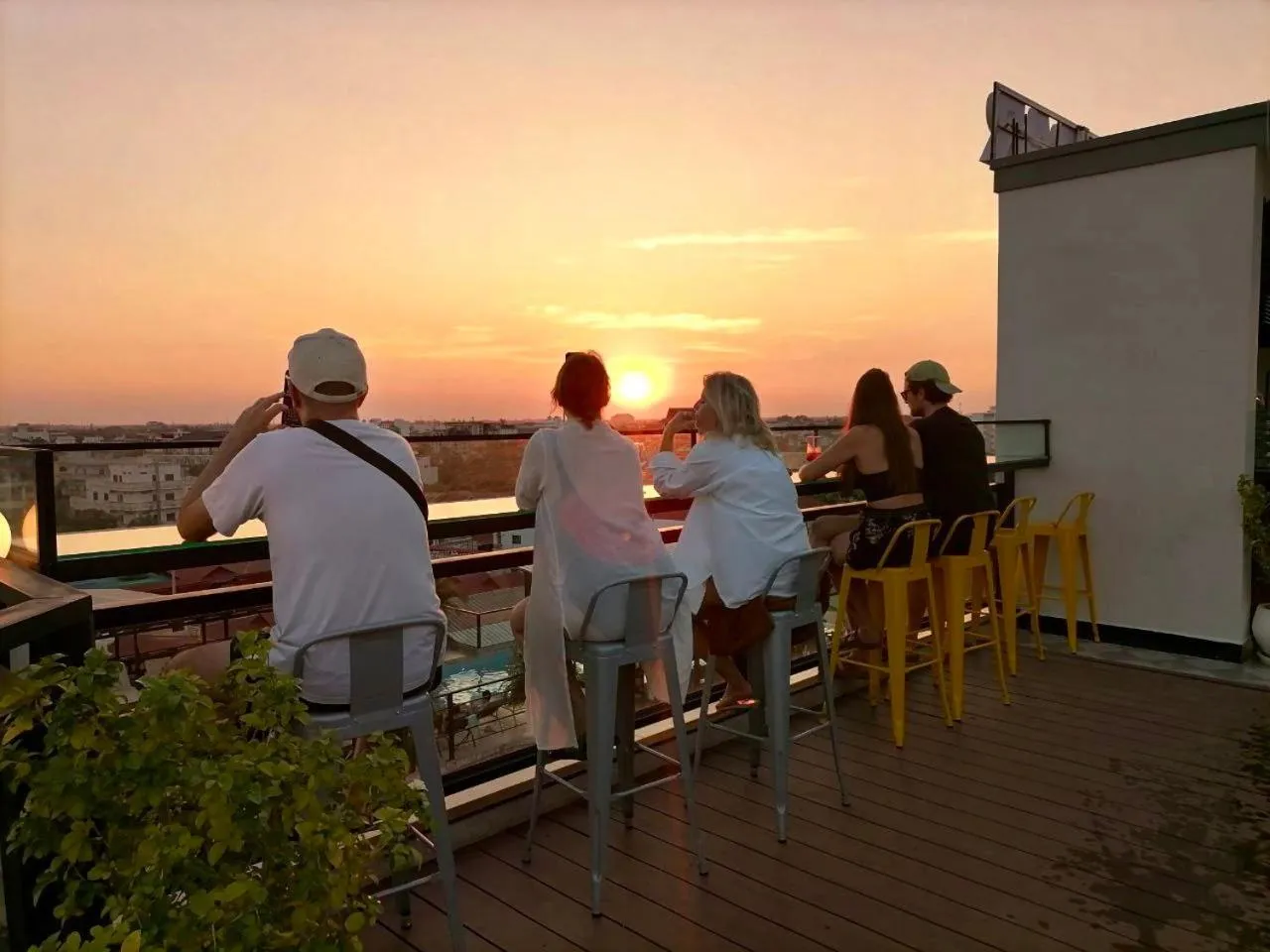 Sunset in Le Vert Angkor Hotel