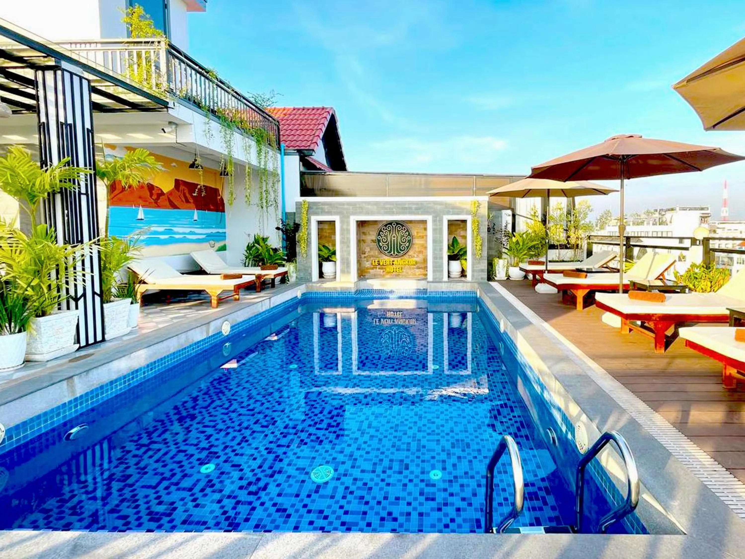 Swimming pool in Le Vert Angkor Hotel