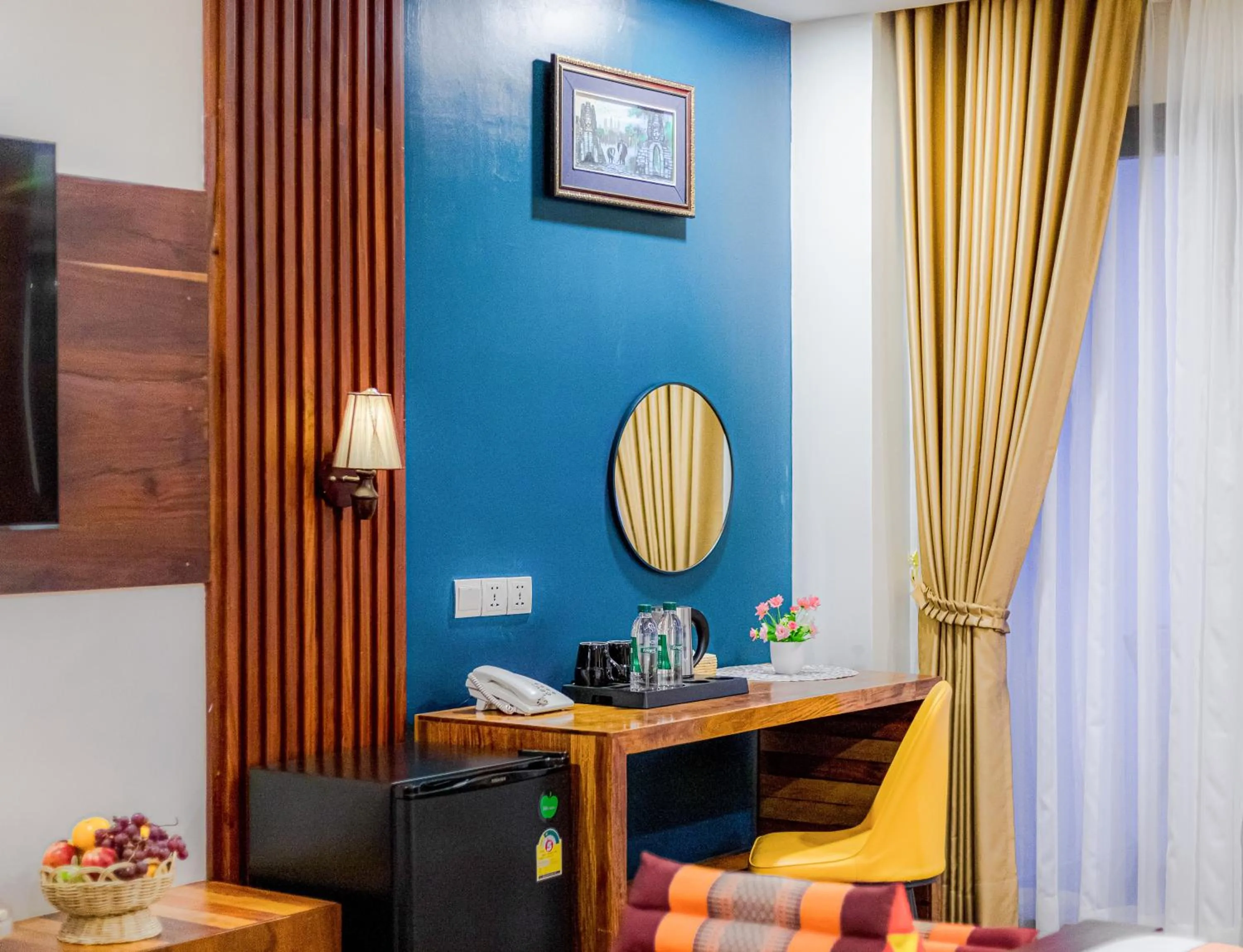 Seating area in Le Vert Angkor Hotel