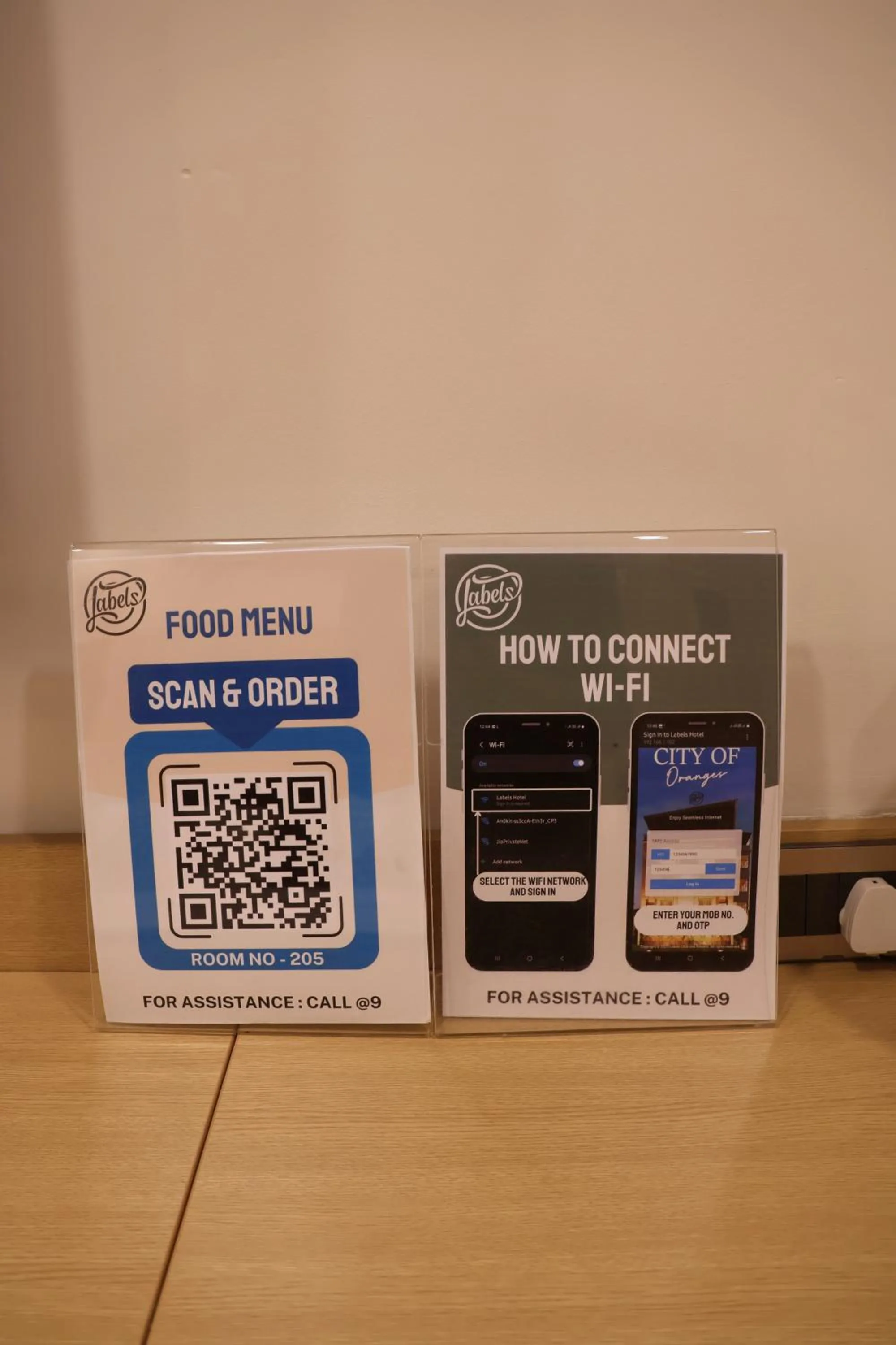 Area and facilities in Labels Hotel