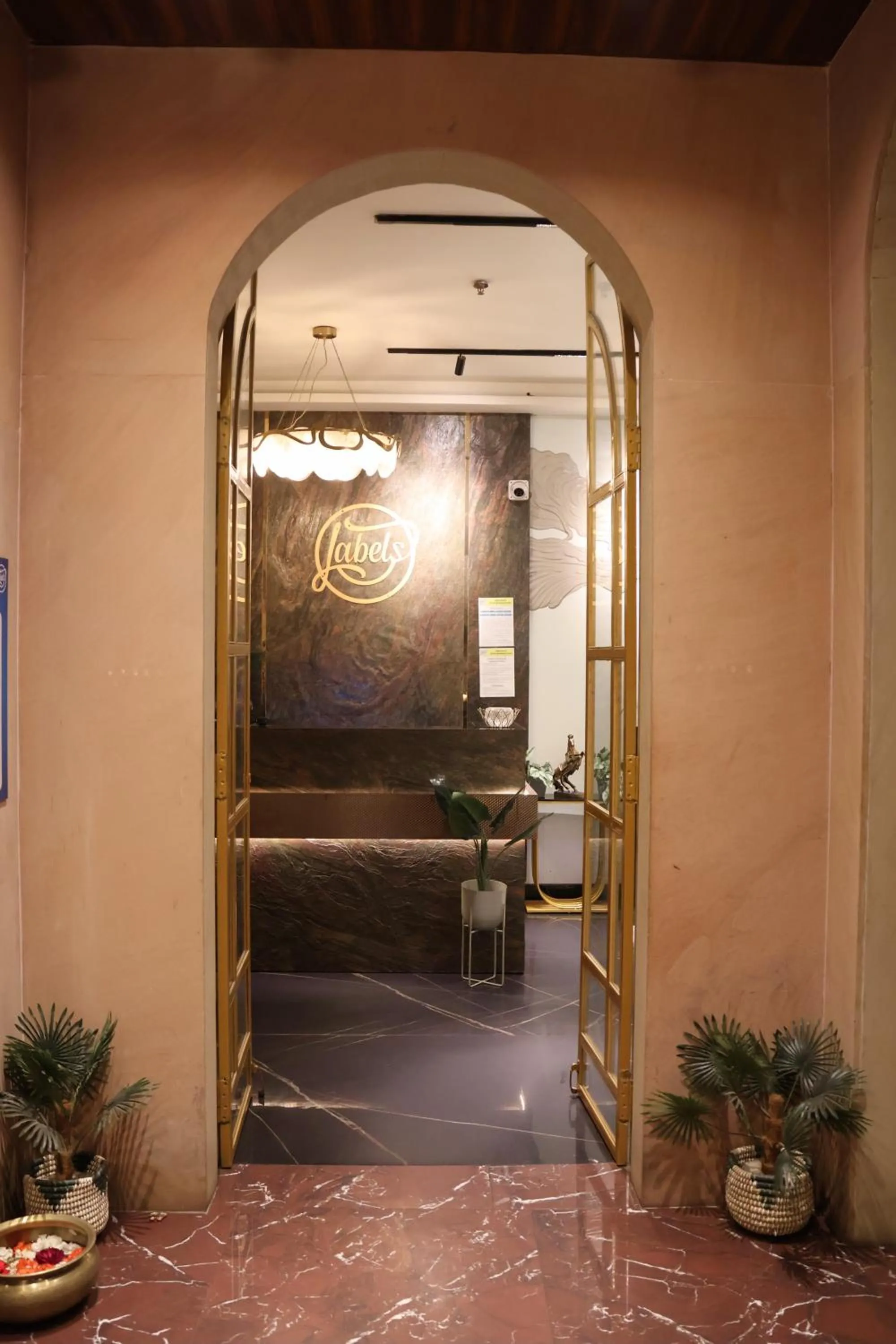 Facade/entrance in Labels Hotel