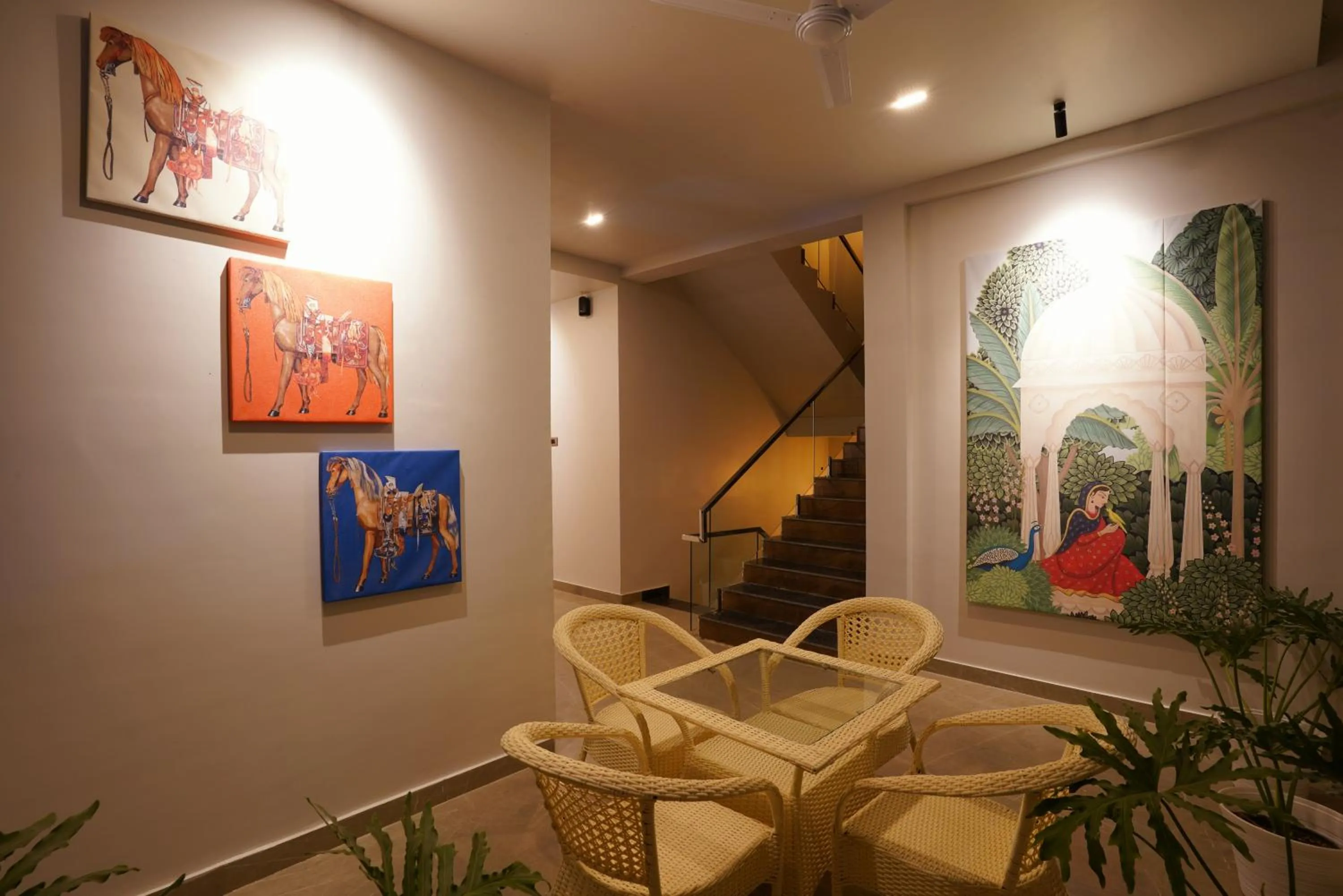 Seating area in Labels Hotel