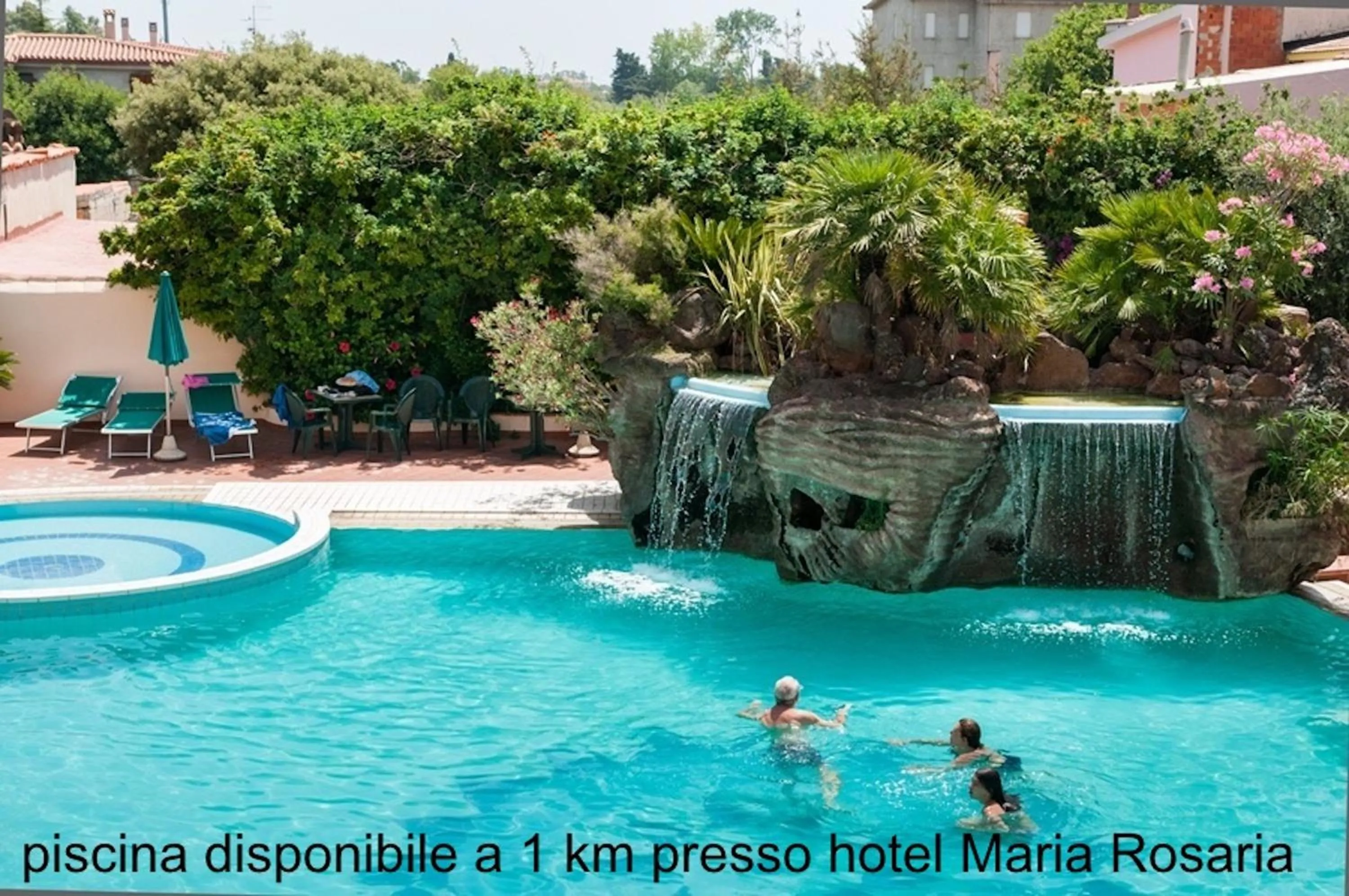 Swimming pool in Apartments with air conditioning in Orosei