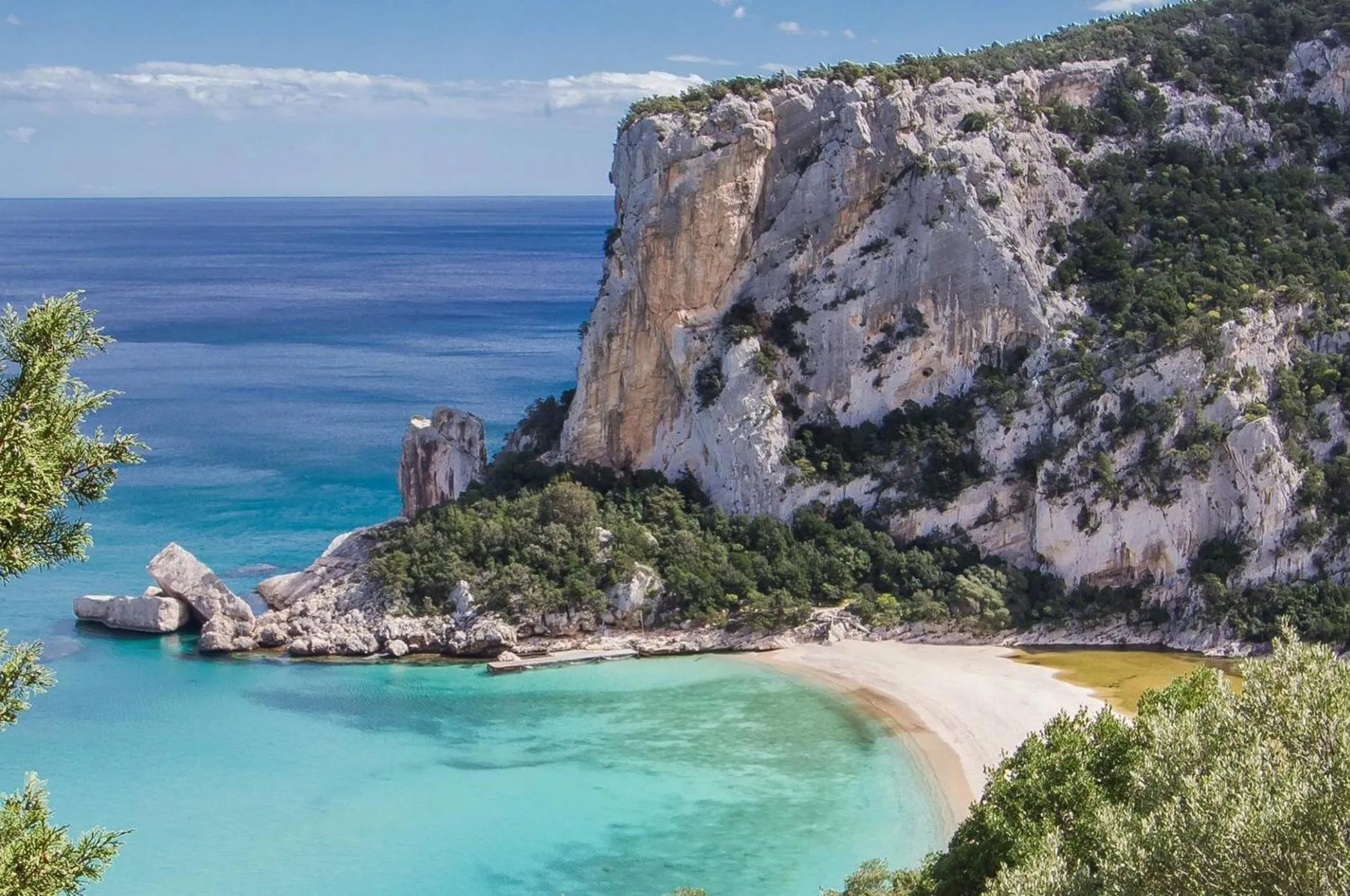 Beach in Apartments with air conditioning in Orosei