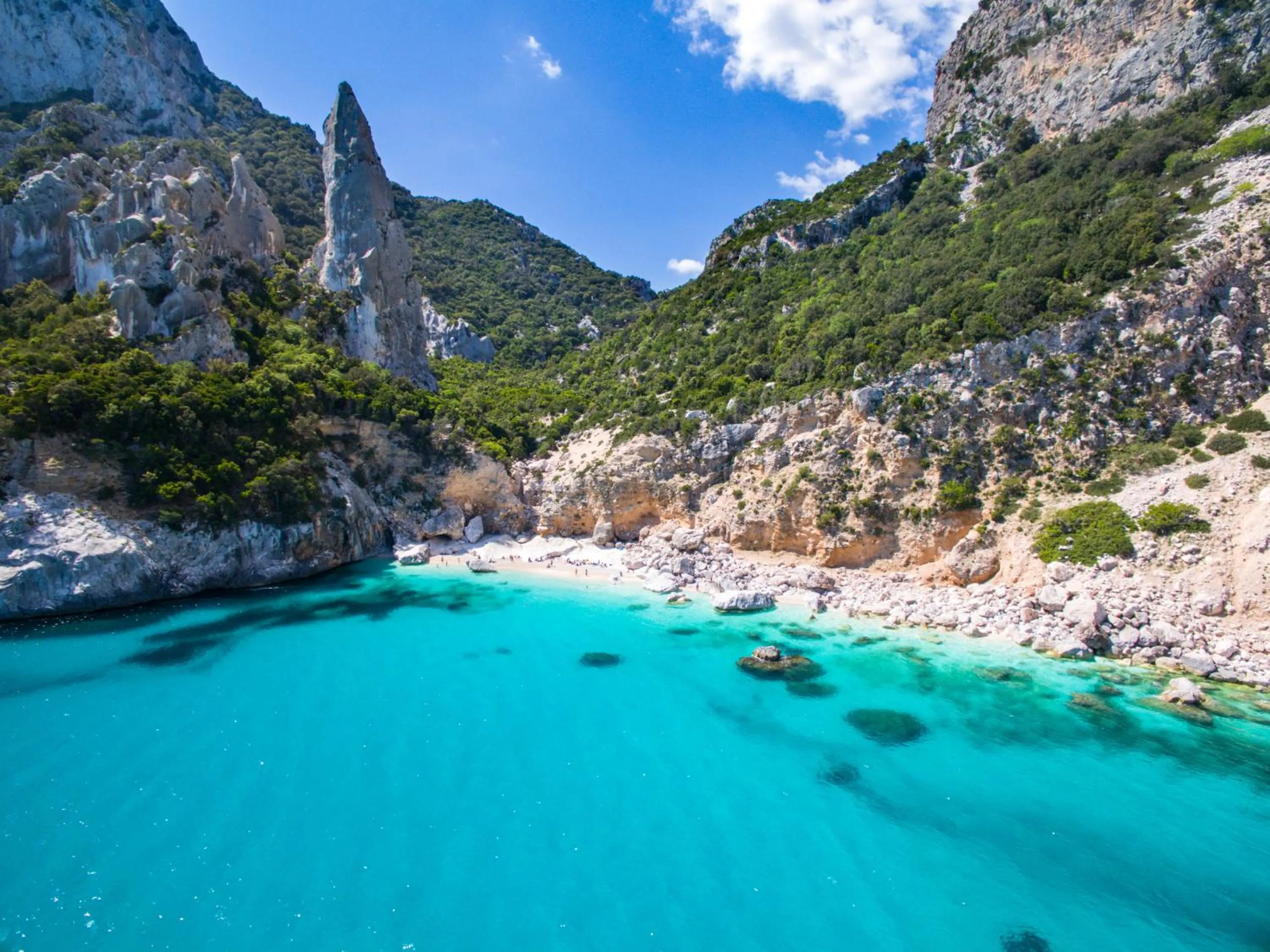 Beach in Apartments with air conditioning in Orosei