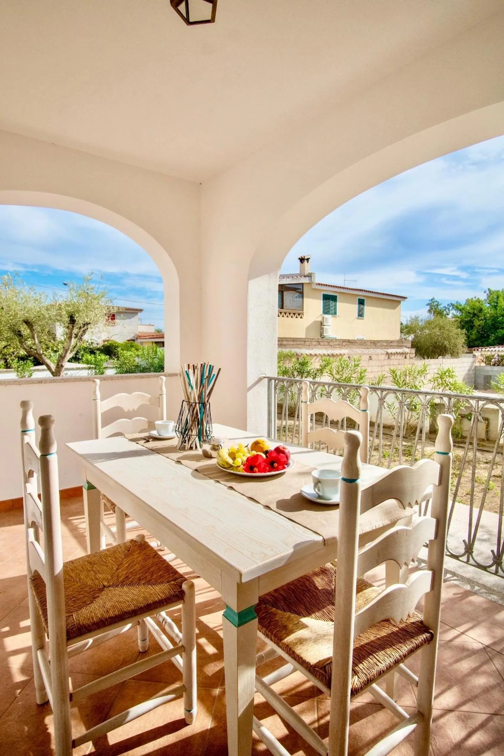 Balcony/Terrace in Apartments with air conditioning in Orosei