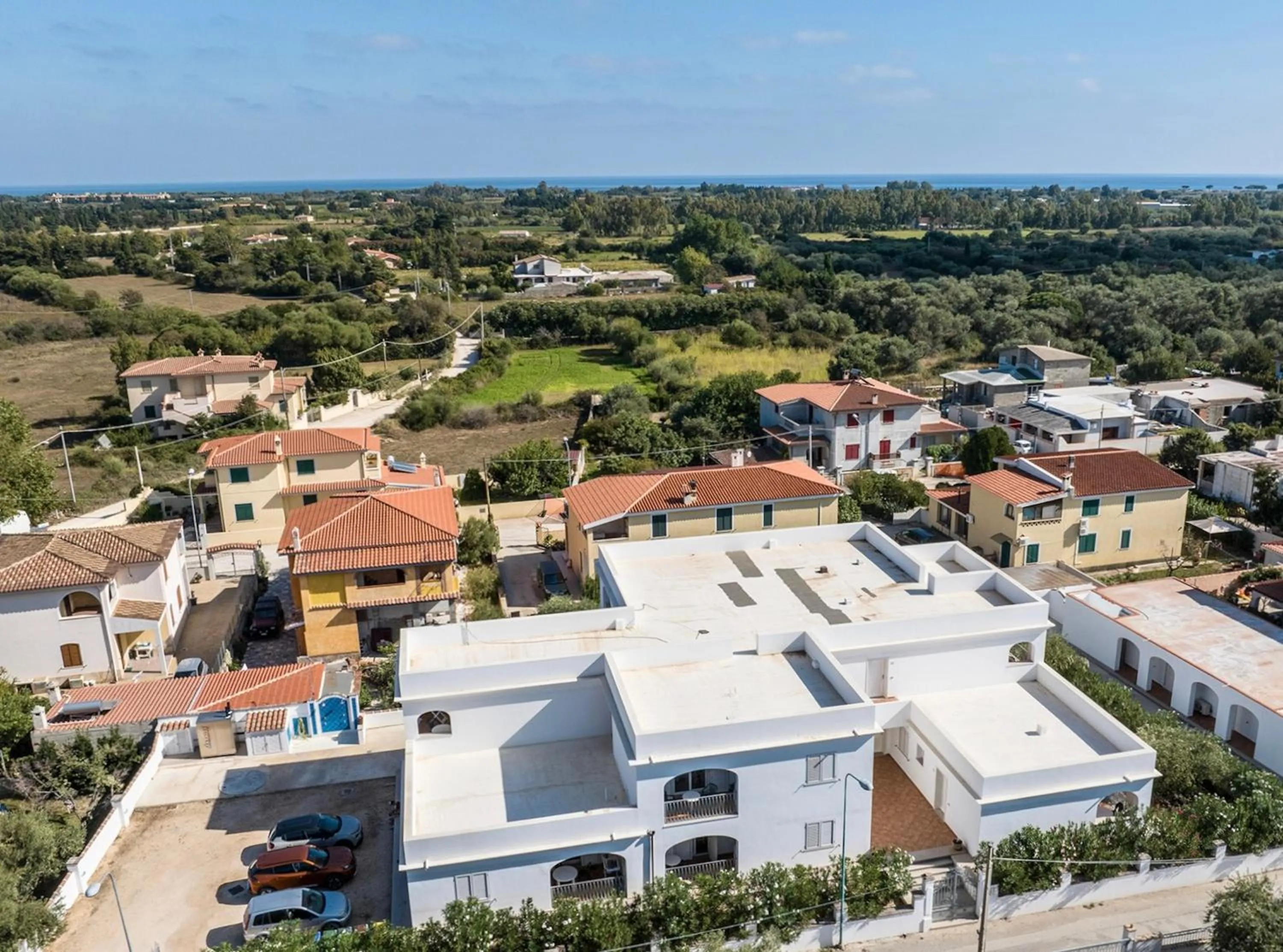 Bird's eye view in Apartments with air conditioning in Orosei