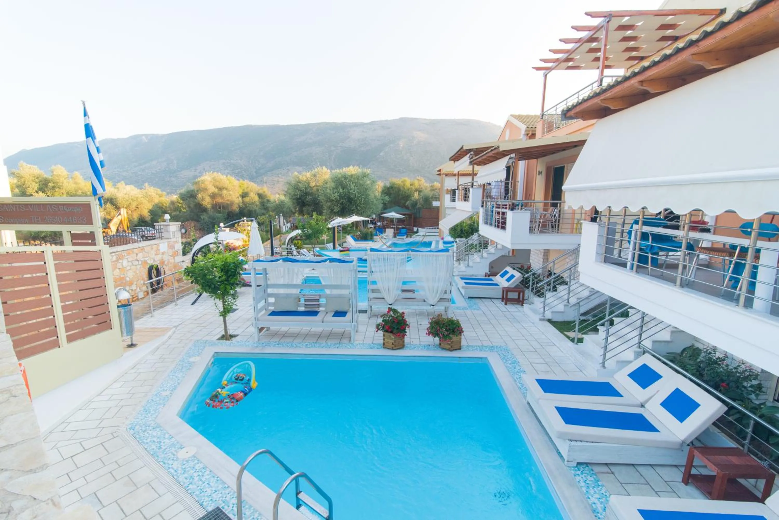 Garden view in All Saints Villas