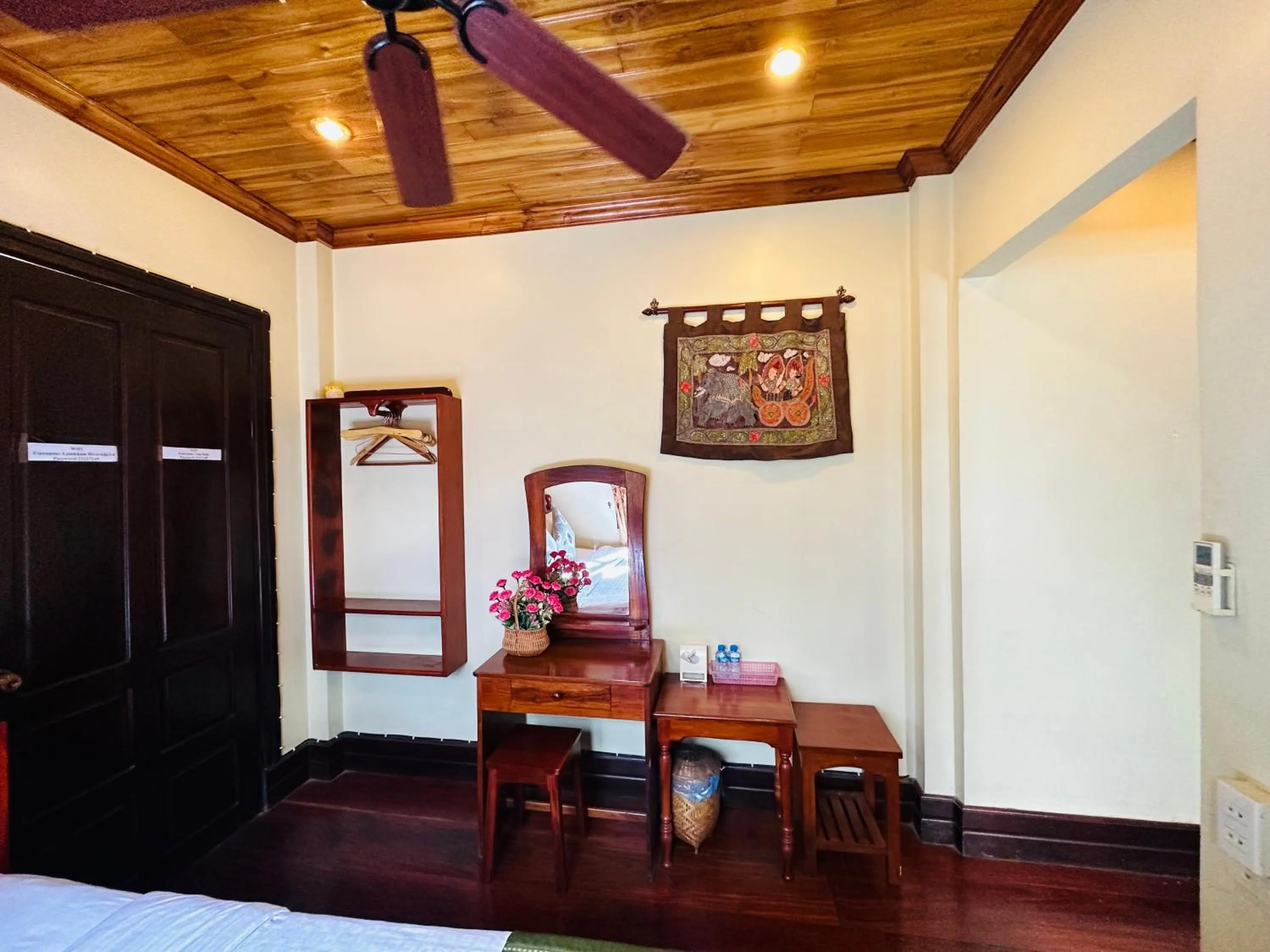 Bed in Anisa Mekong Riverside Villa