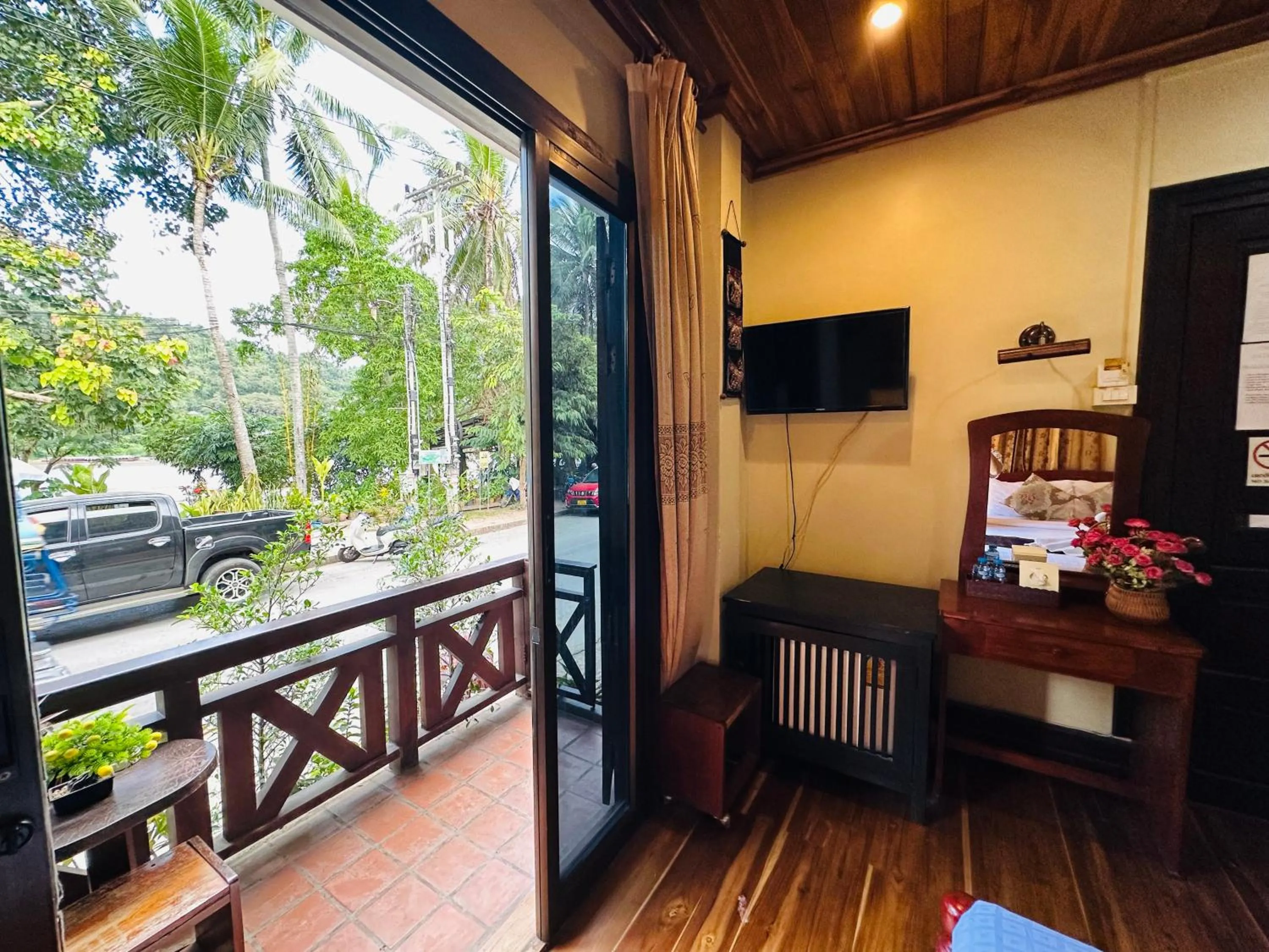 Communal lounge/ TV room in Anisa Mekong Riverside Villa