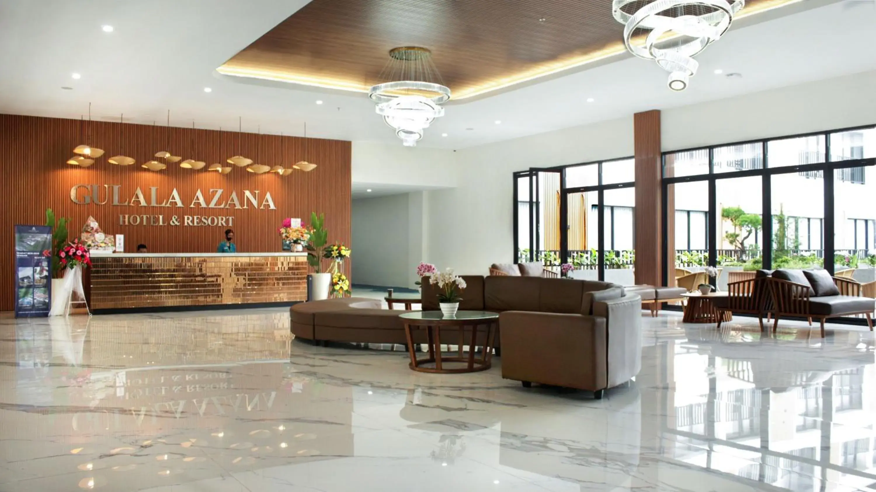 Lobby or reception in Gulala Azana Hotel & Resort Guci Tegal Lobby or reception in Gulala Azana Hotel & Resort Guci Tegal