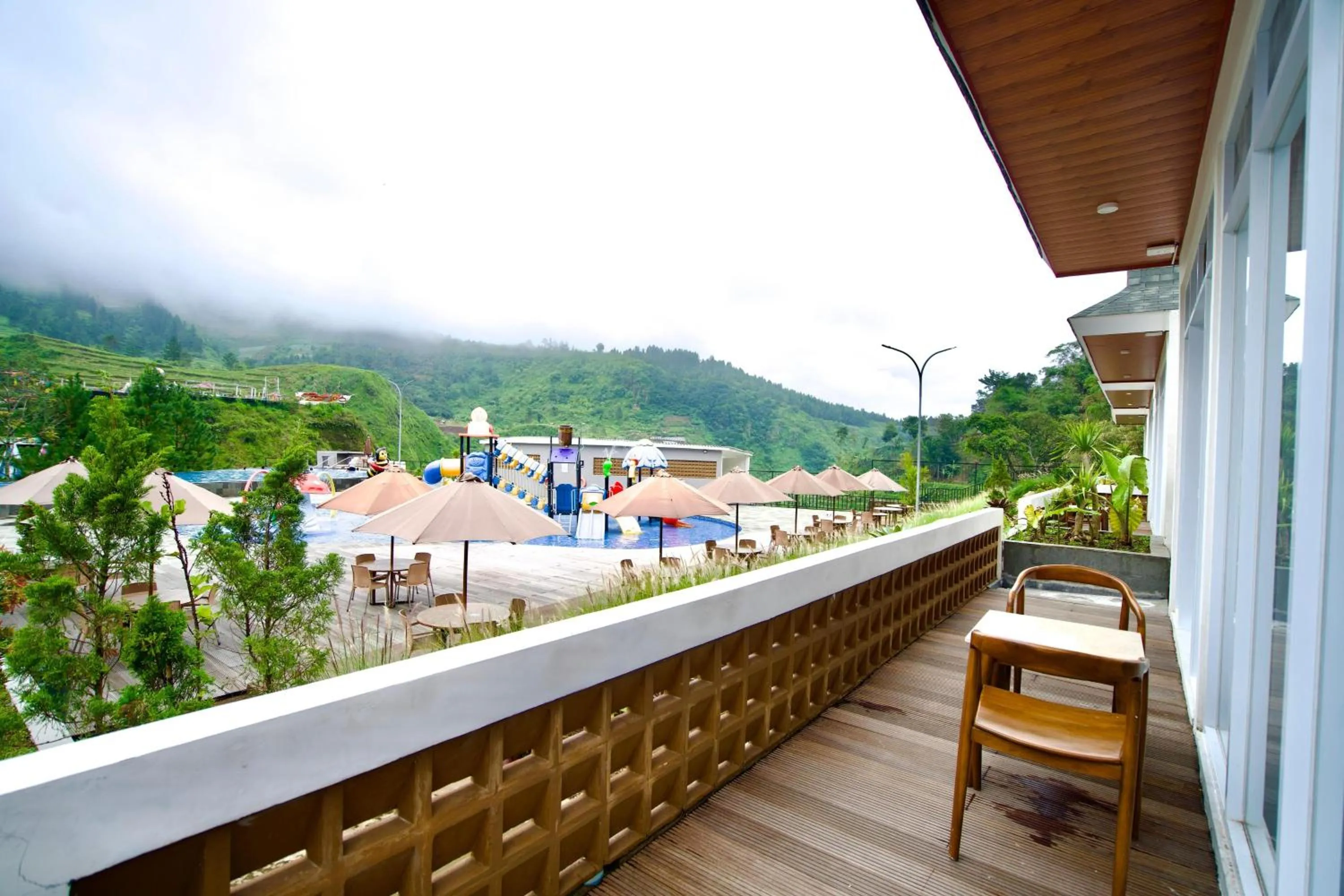 Balcony/Terrace in Gulala Azana Hotel & Resort Guci Tegal