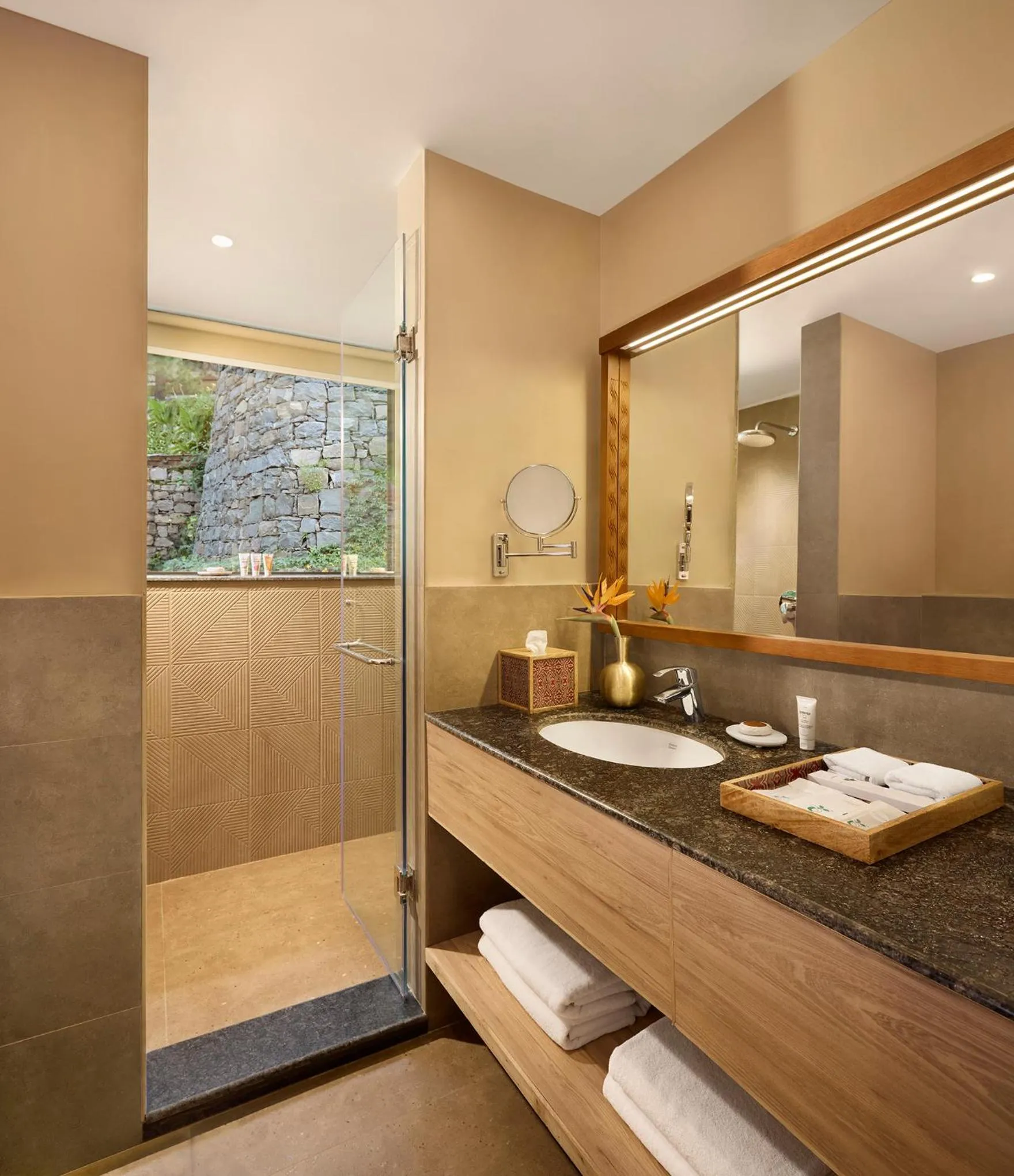 Shower in Storii By ITC Hotels, The Kaba Retreat, Solan