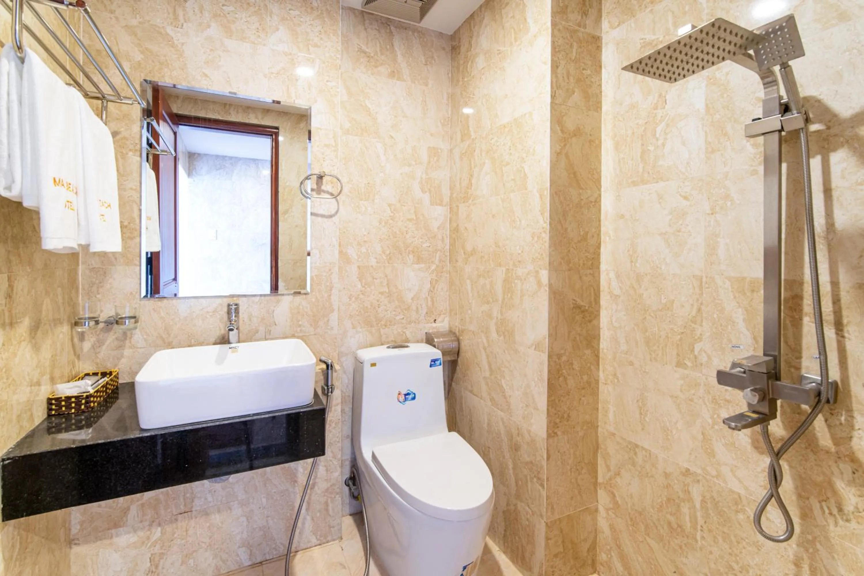 Toilet in May Beach Hotel