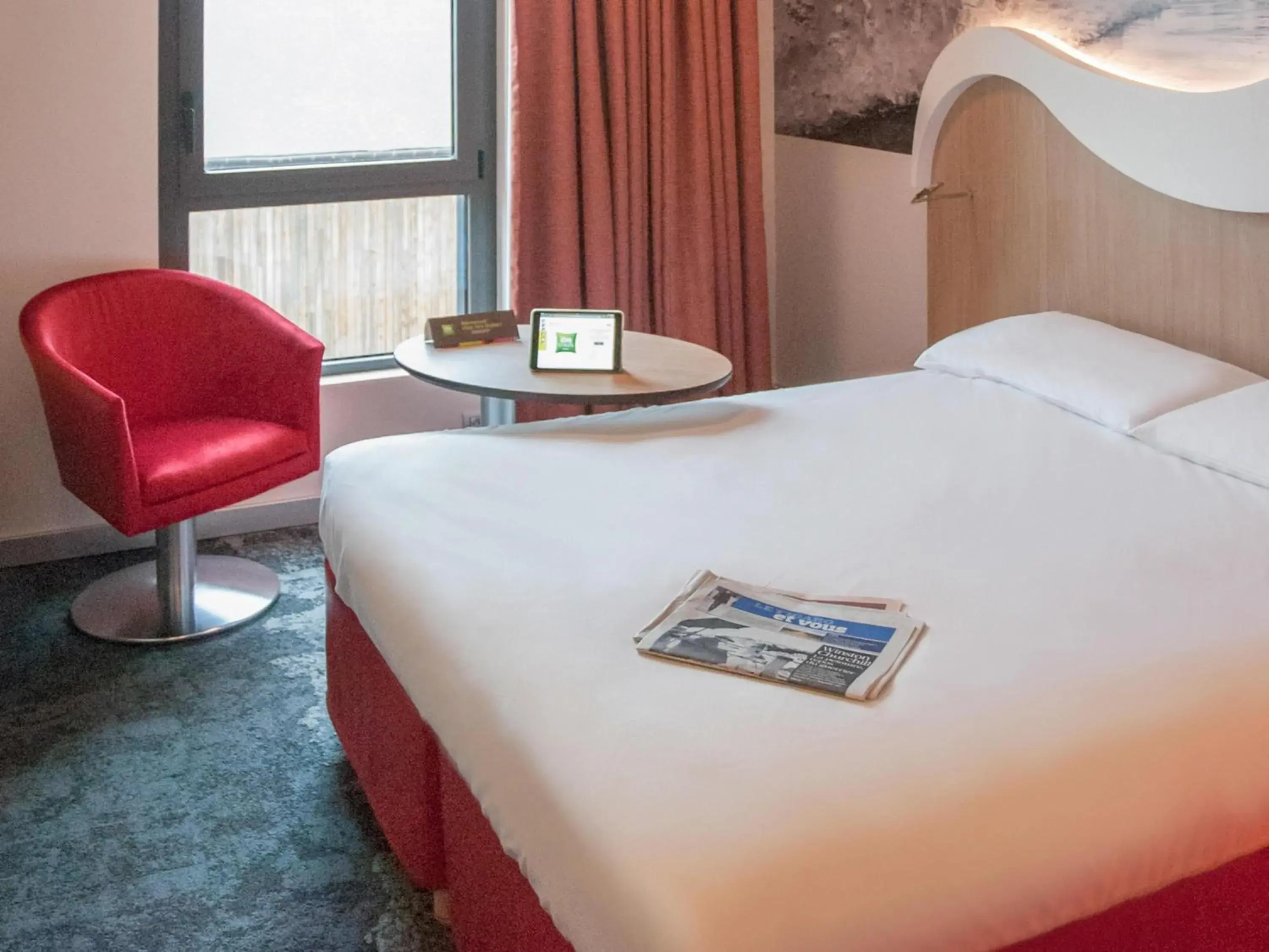 Bedroom, Bed in ibis Styles Saint Malo Port Bedroom, Bed in ibis Styles Saint Malo Port