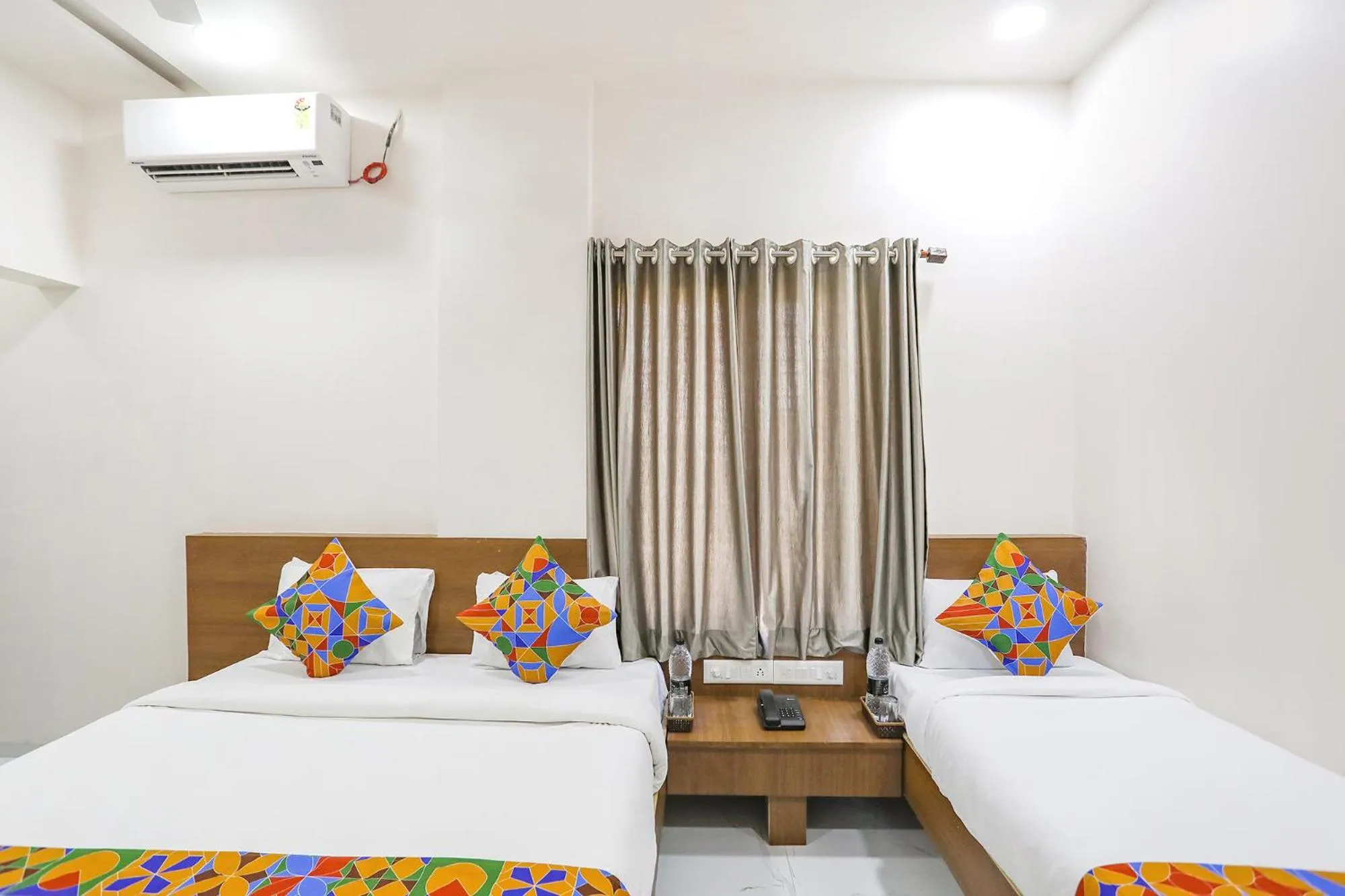 Bed in Hotel D Grand