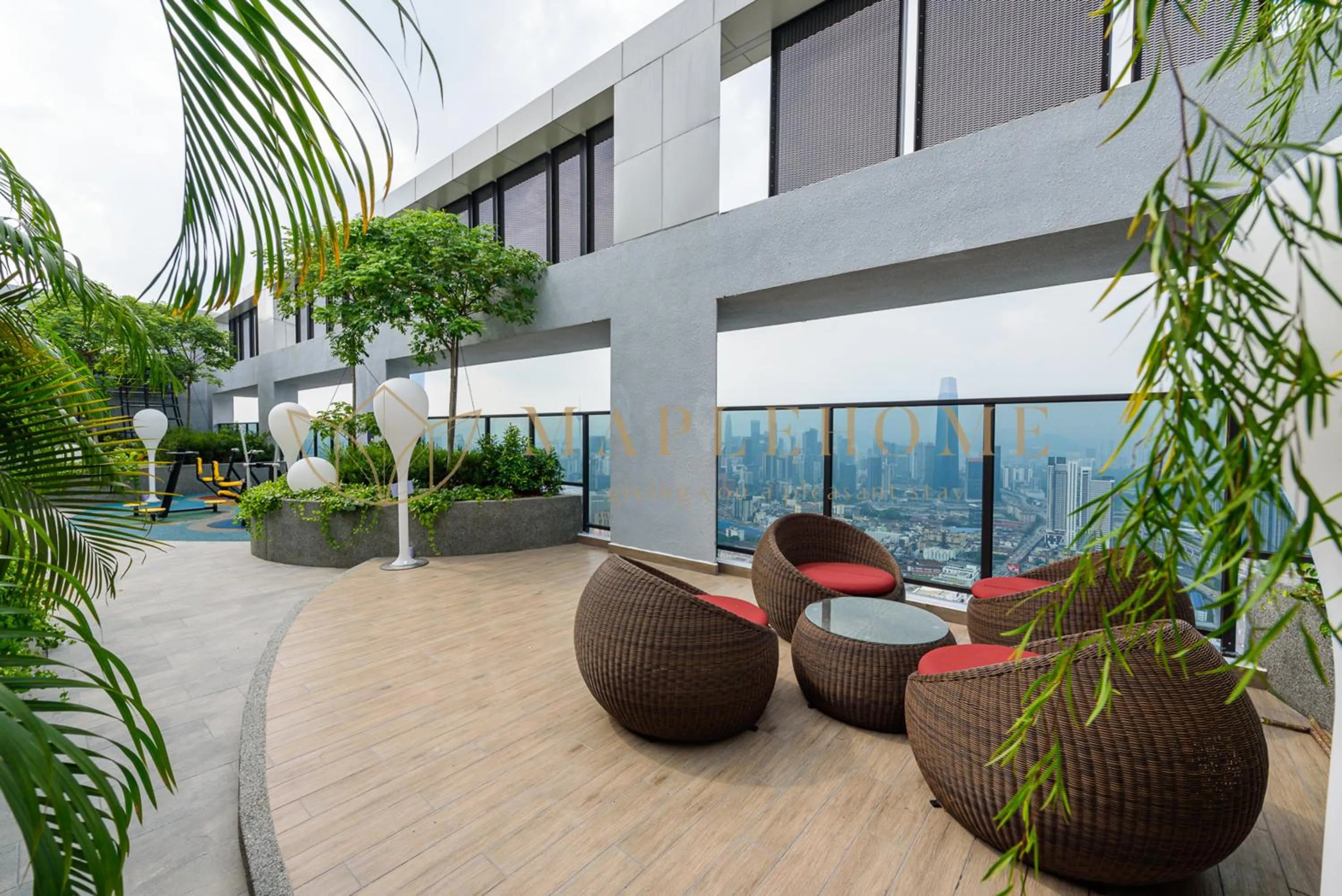 Balcony/Terrace in Trion Premier Suites Kuala Lumpur
