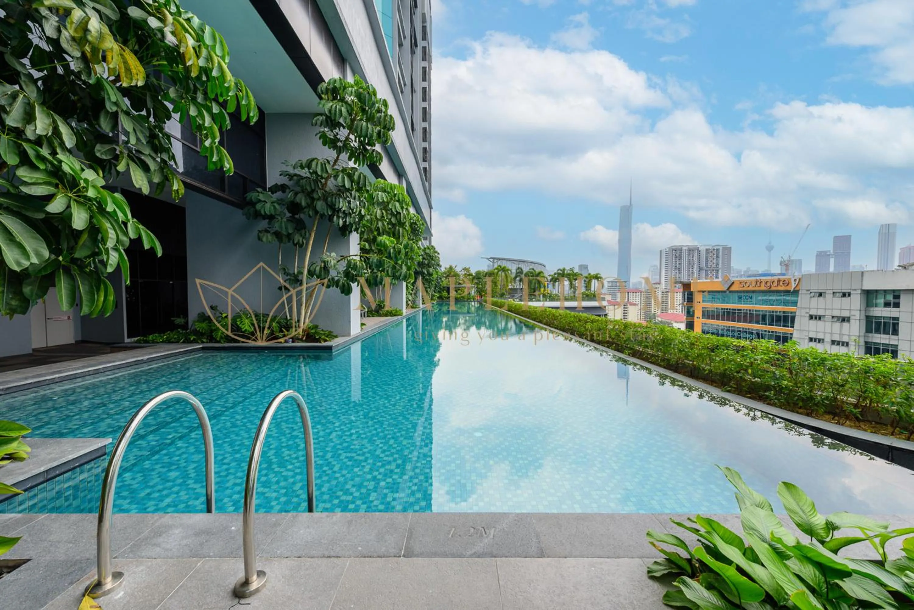 Swimming pool in Trion Premier Suites Kuala Lumpur