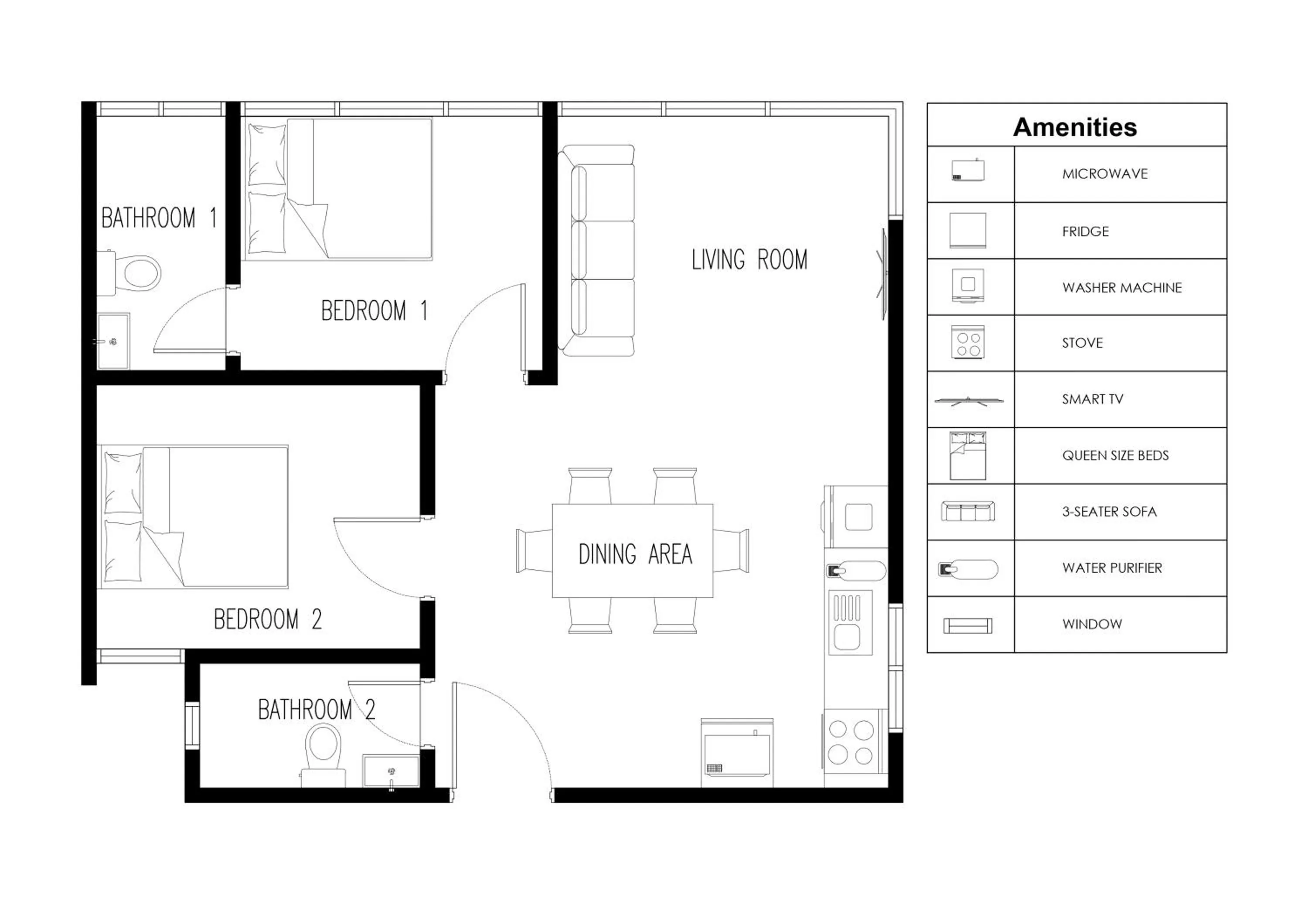 Floor plan in Urban Suites, Signature Collection by Stellar ALV