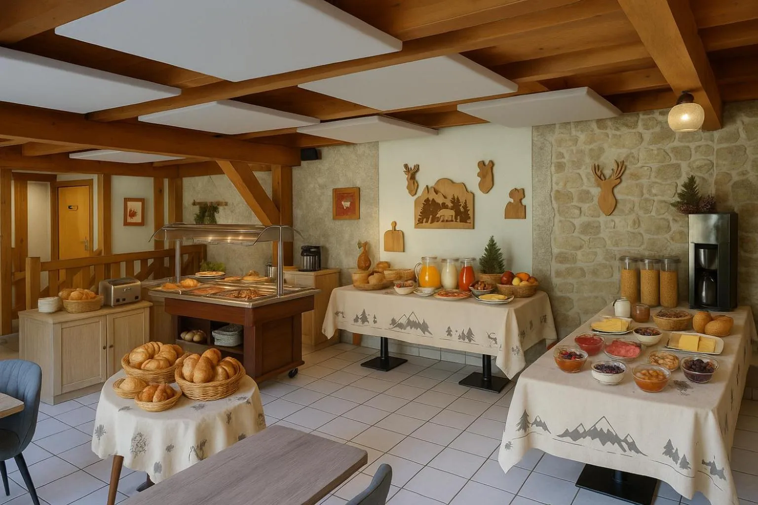 Food and drinks in Hôtel Le MontBlanc