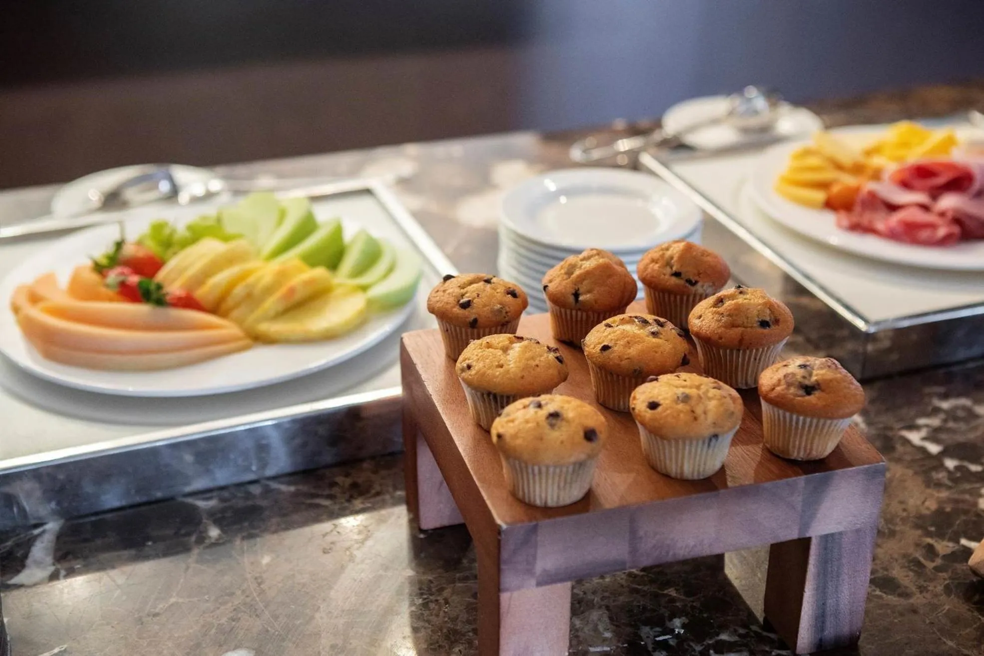 Continental breakfast in Barnham Broom Hotel, Golf & Spa