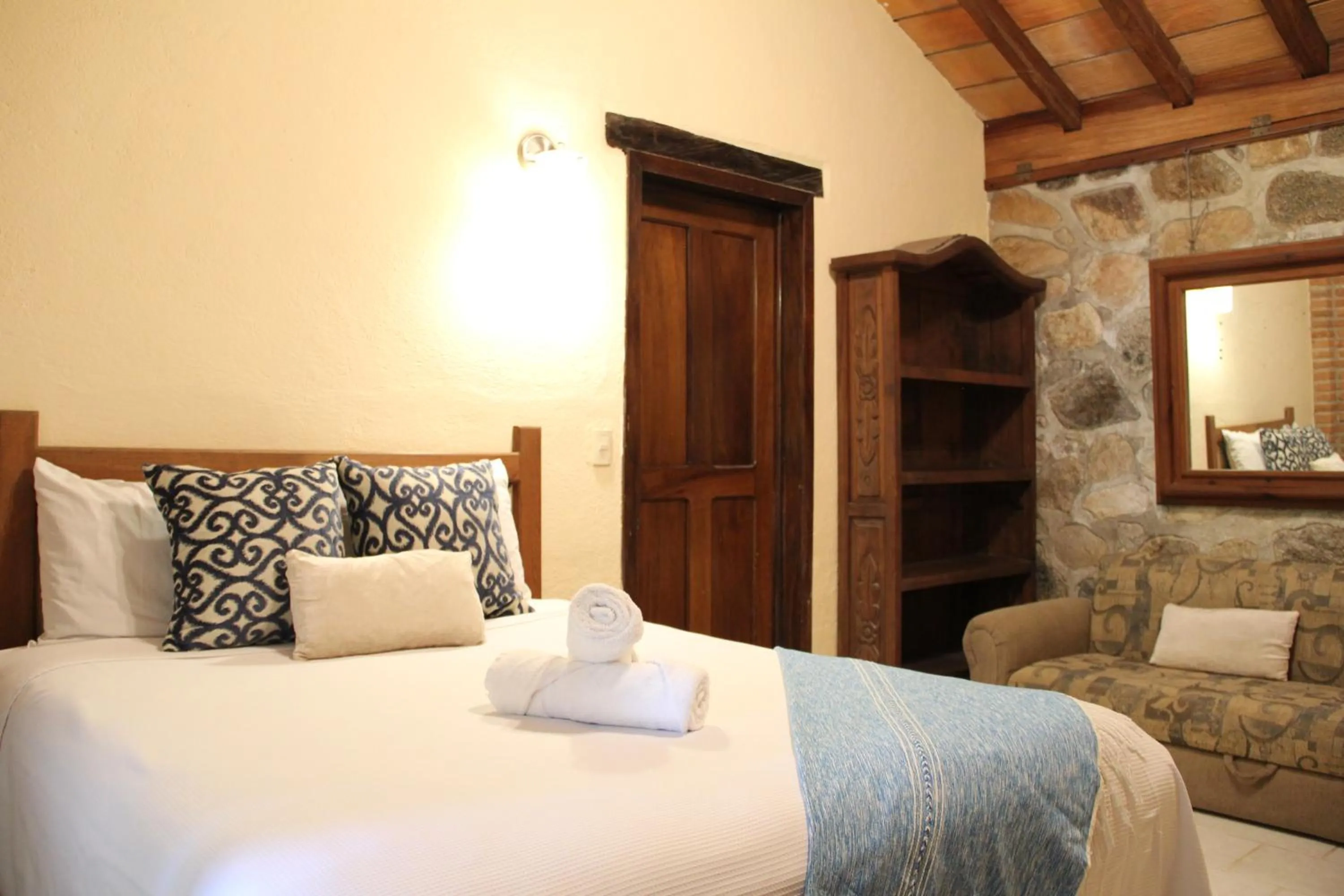 Bed in Villas Vista Suites Sayulita