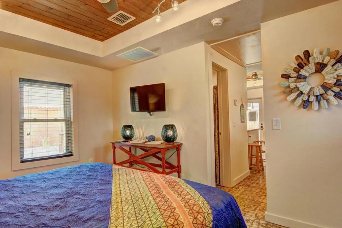 Bed in Lorna Beach Cottage at Spanish Village
