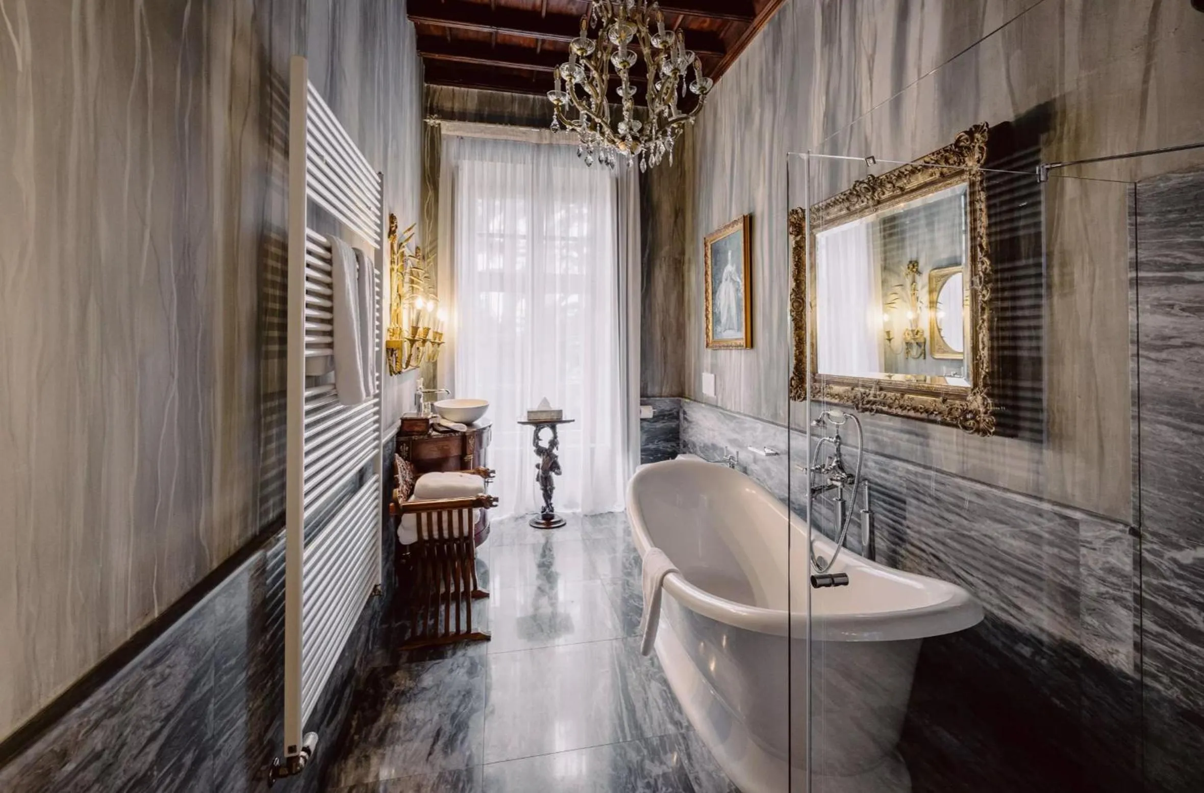 Bathroom in Castello di Casalborgone, Luxury Italian Castle Hotel