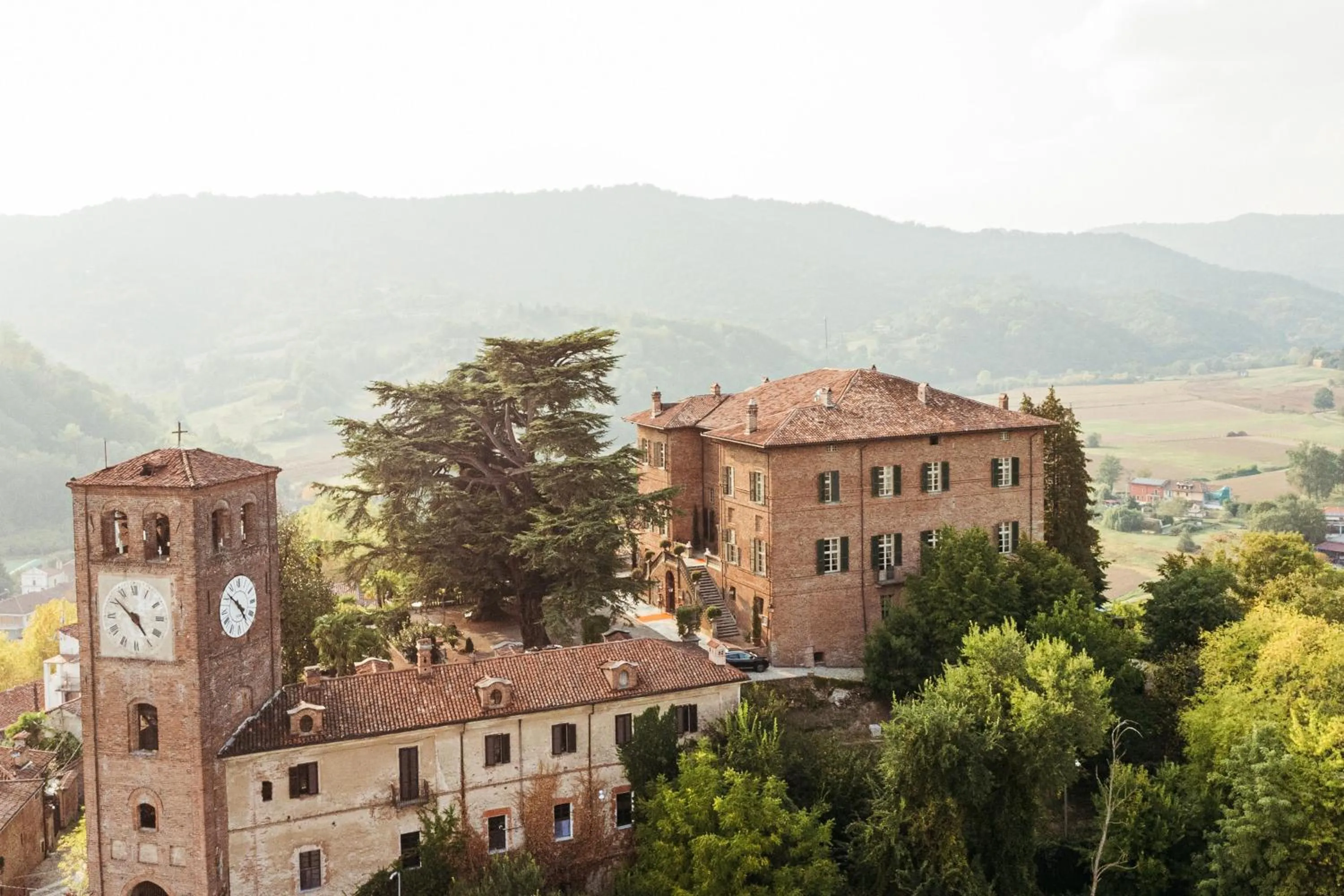 Mountain view in Castello di Casalborgone, Luxury Italian Castle Hotel