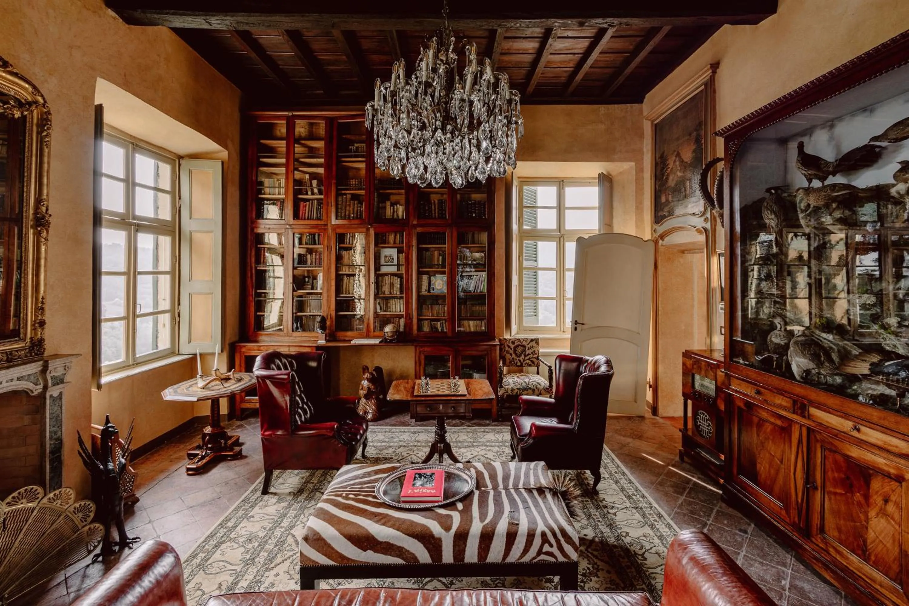 Seating area in Castello di Casalborgone, Luxury Italian Castle Hotel