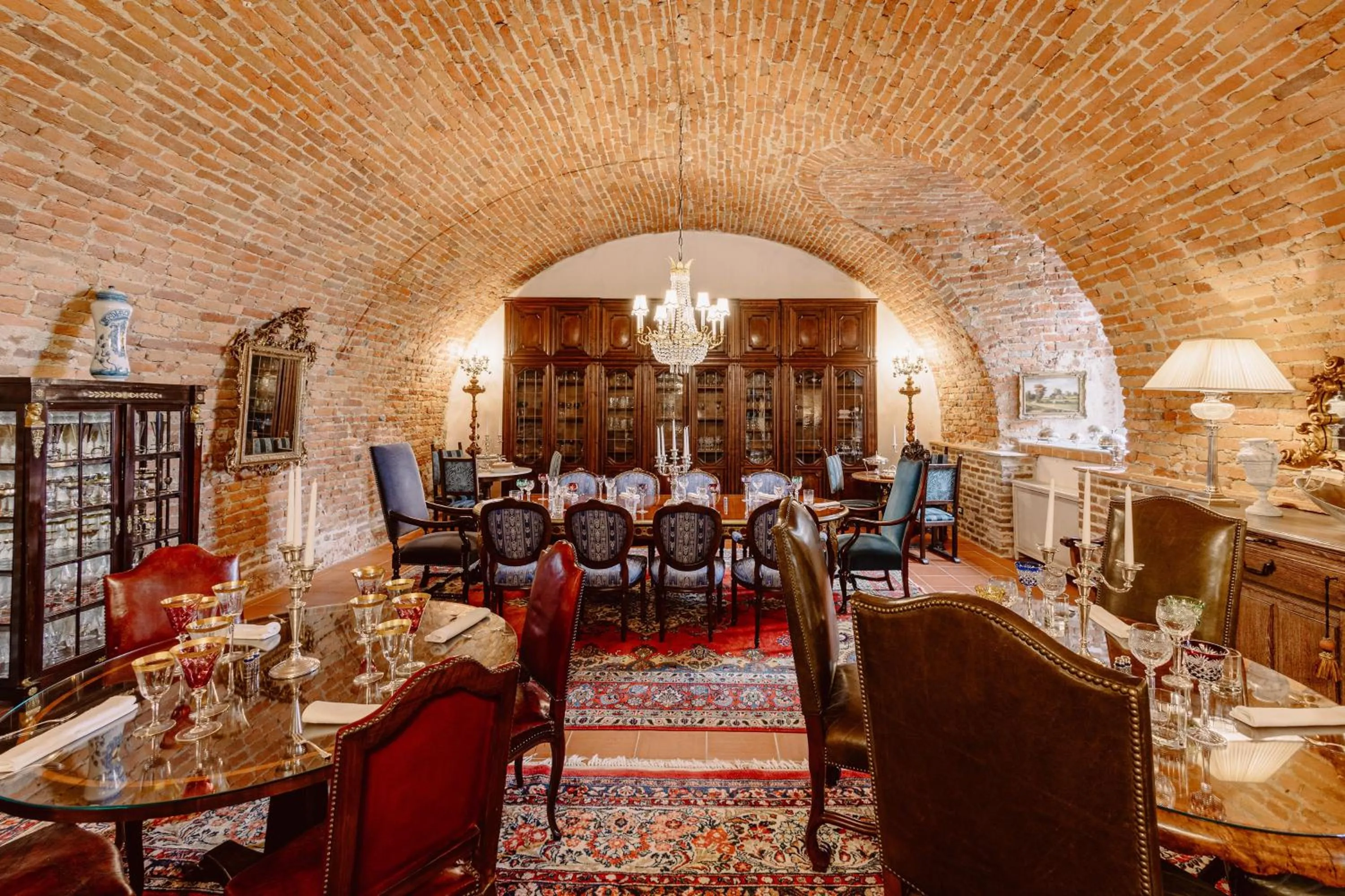Restaurant/places to eat in Castello di Casalborgone, Luxury Italian Castle Hotel