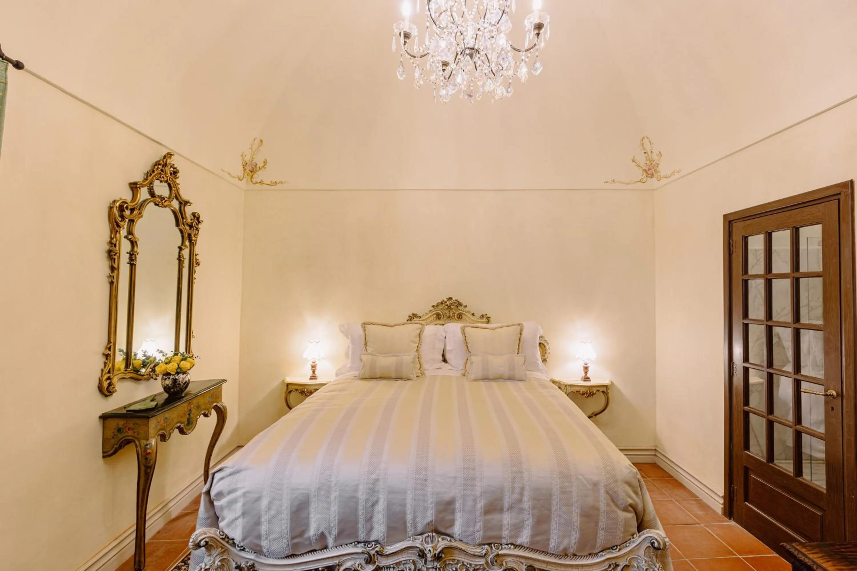 Bed in Castello di Casalborgone, Luxury Italian Castle Hotel