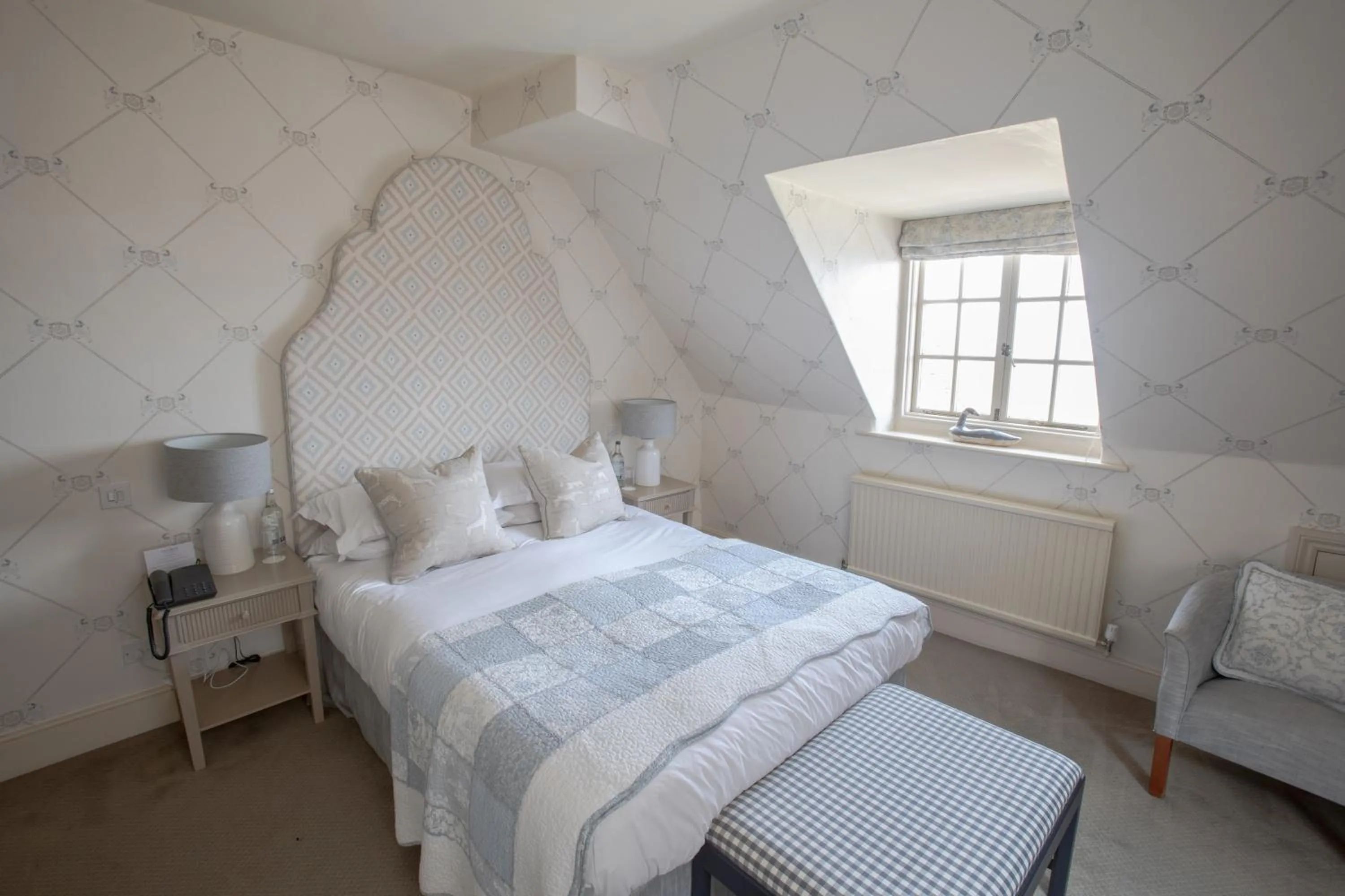 Bed in The George Hotel and Beach Club