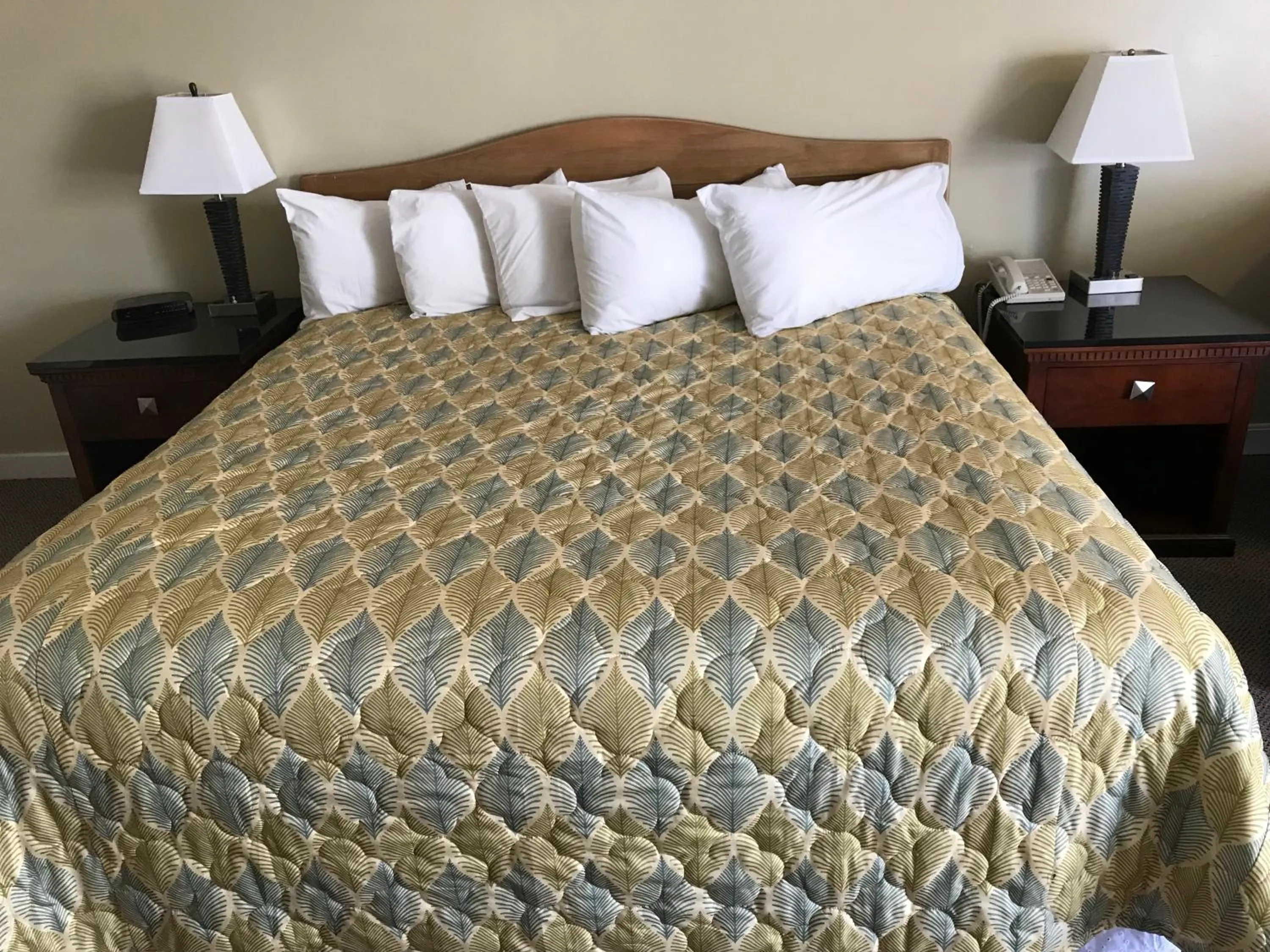 Bed in White Birches Motel