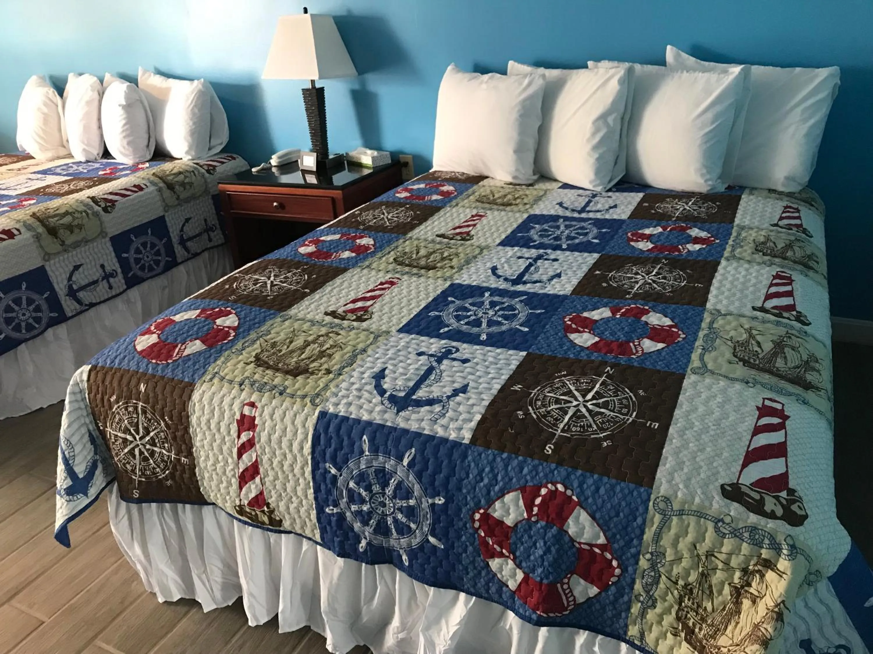 Bed in White Birches Motel