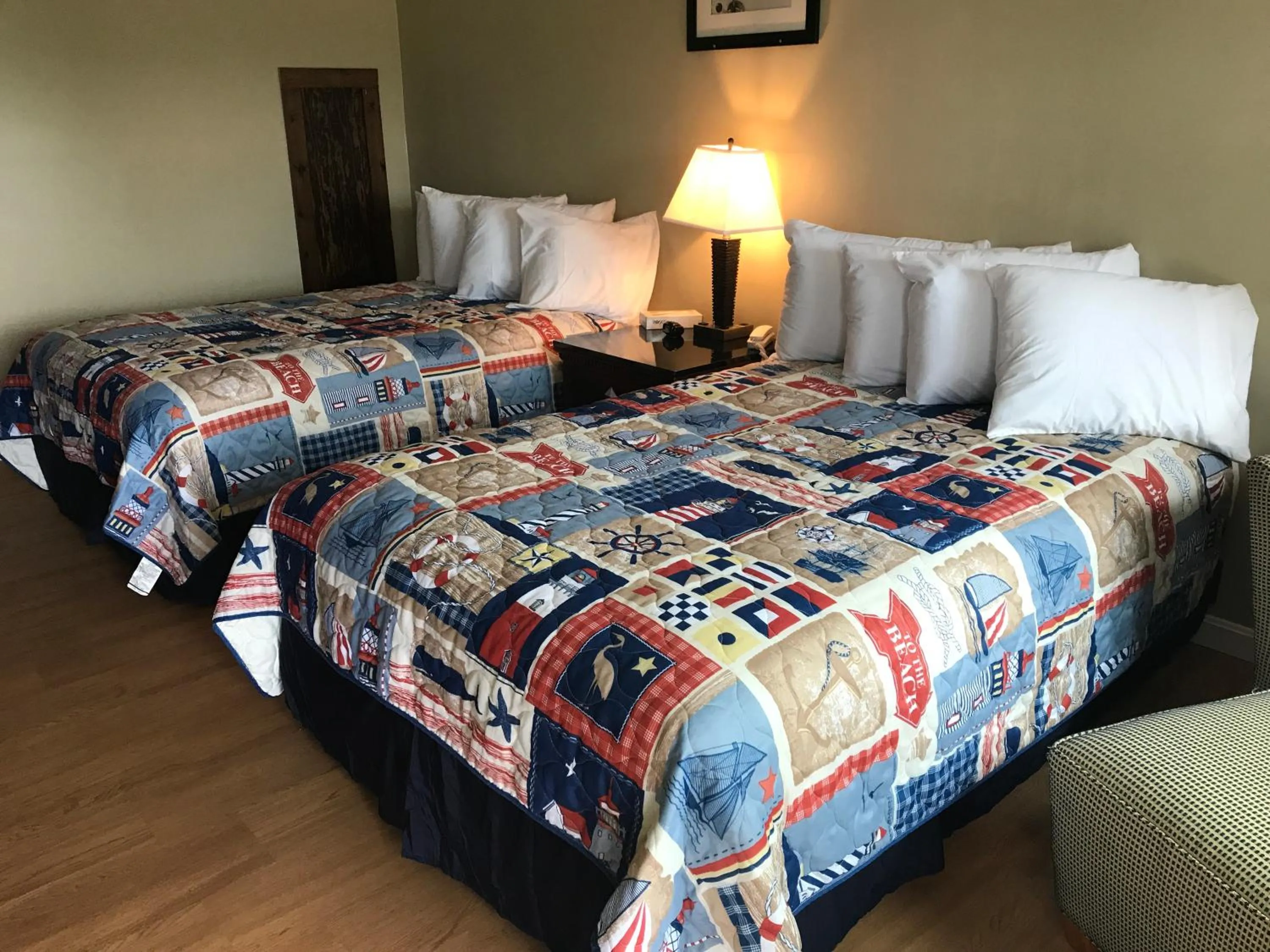 Bed in White Birches Motel