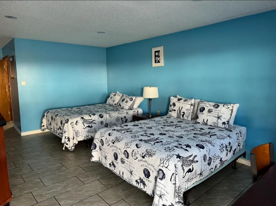 Bed in White Birches Motel