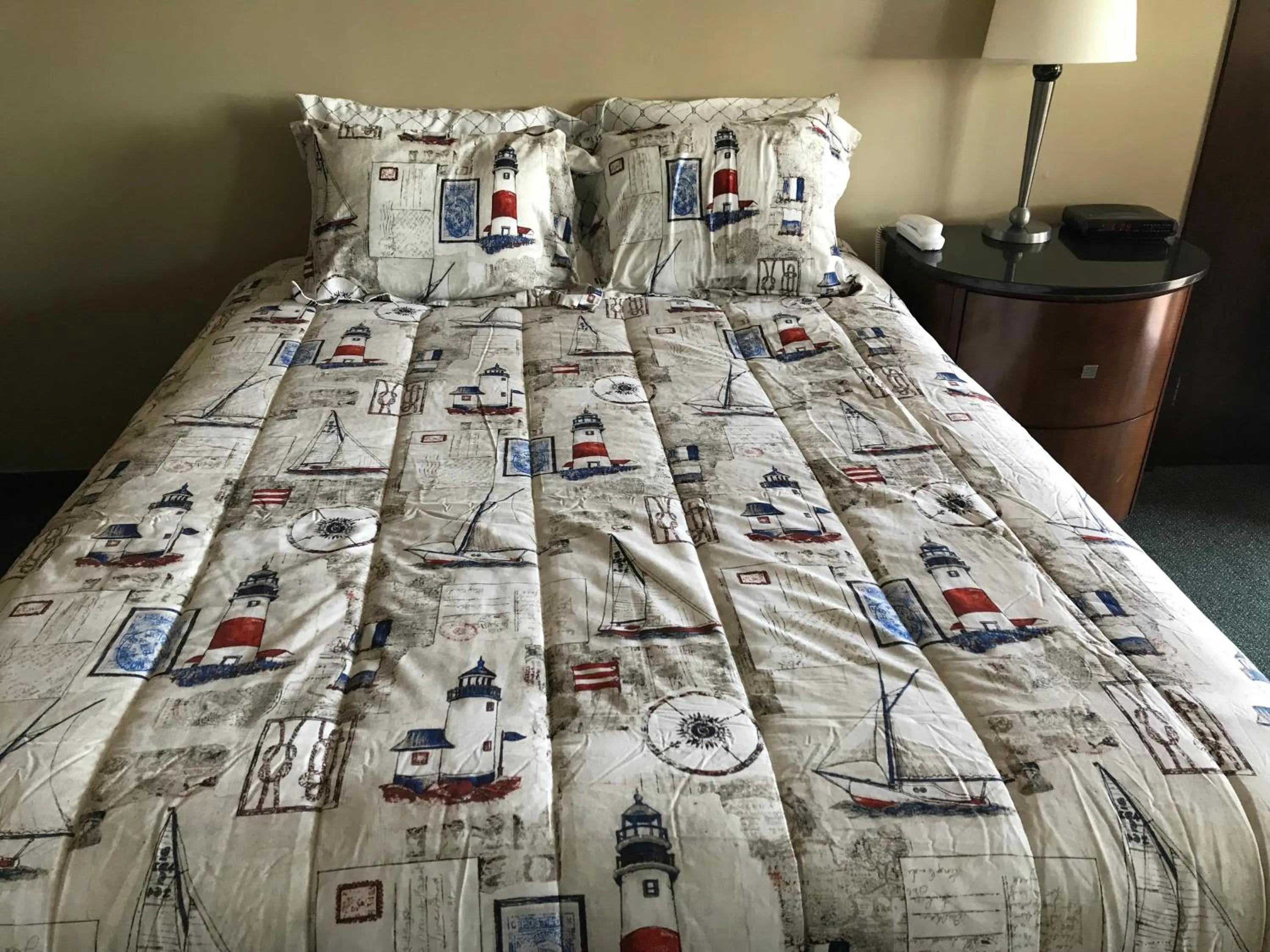 Bed in White Birches Motel