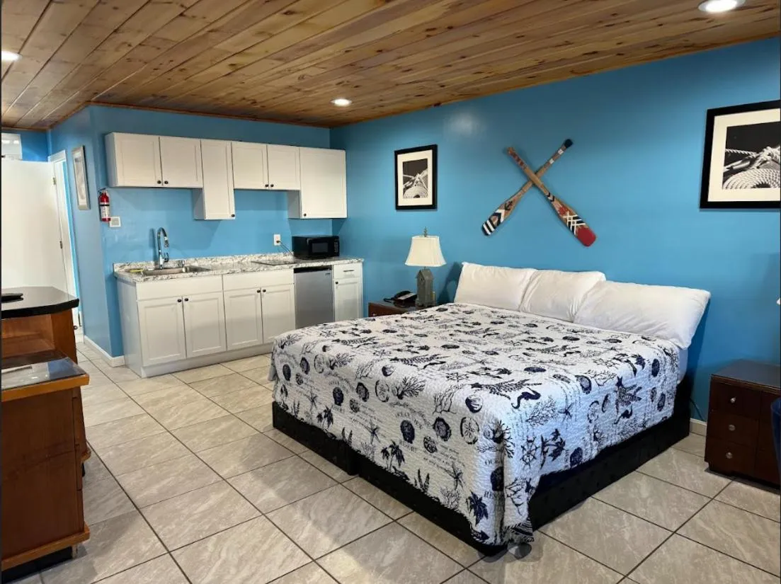 Bed in White Birches Motel