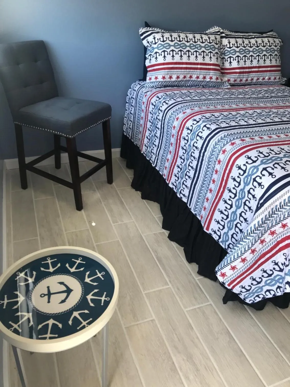 Bed in White Birches Motel