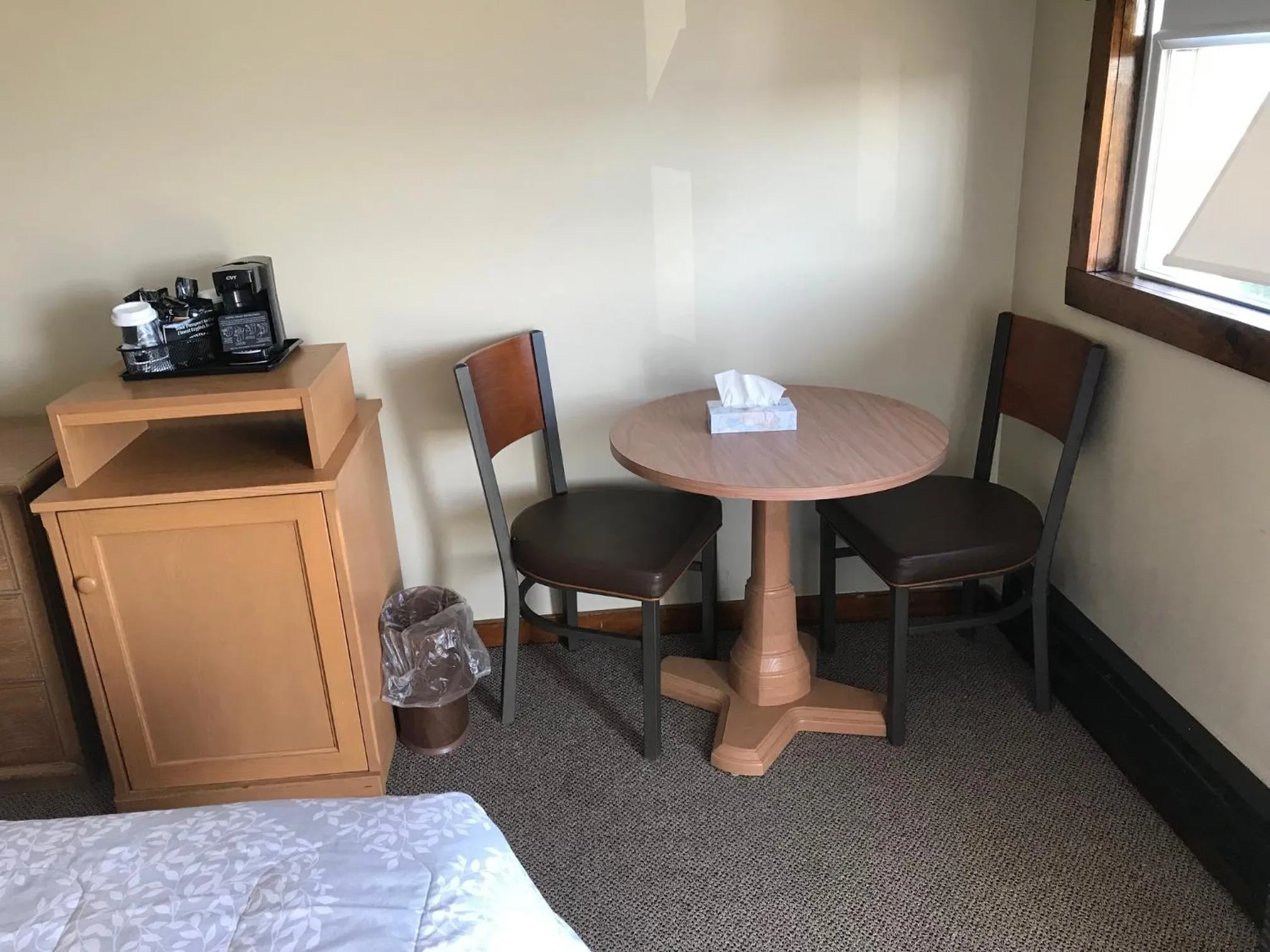 Bed in White Birches Motel