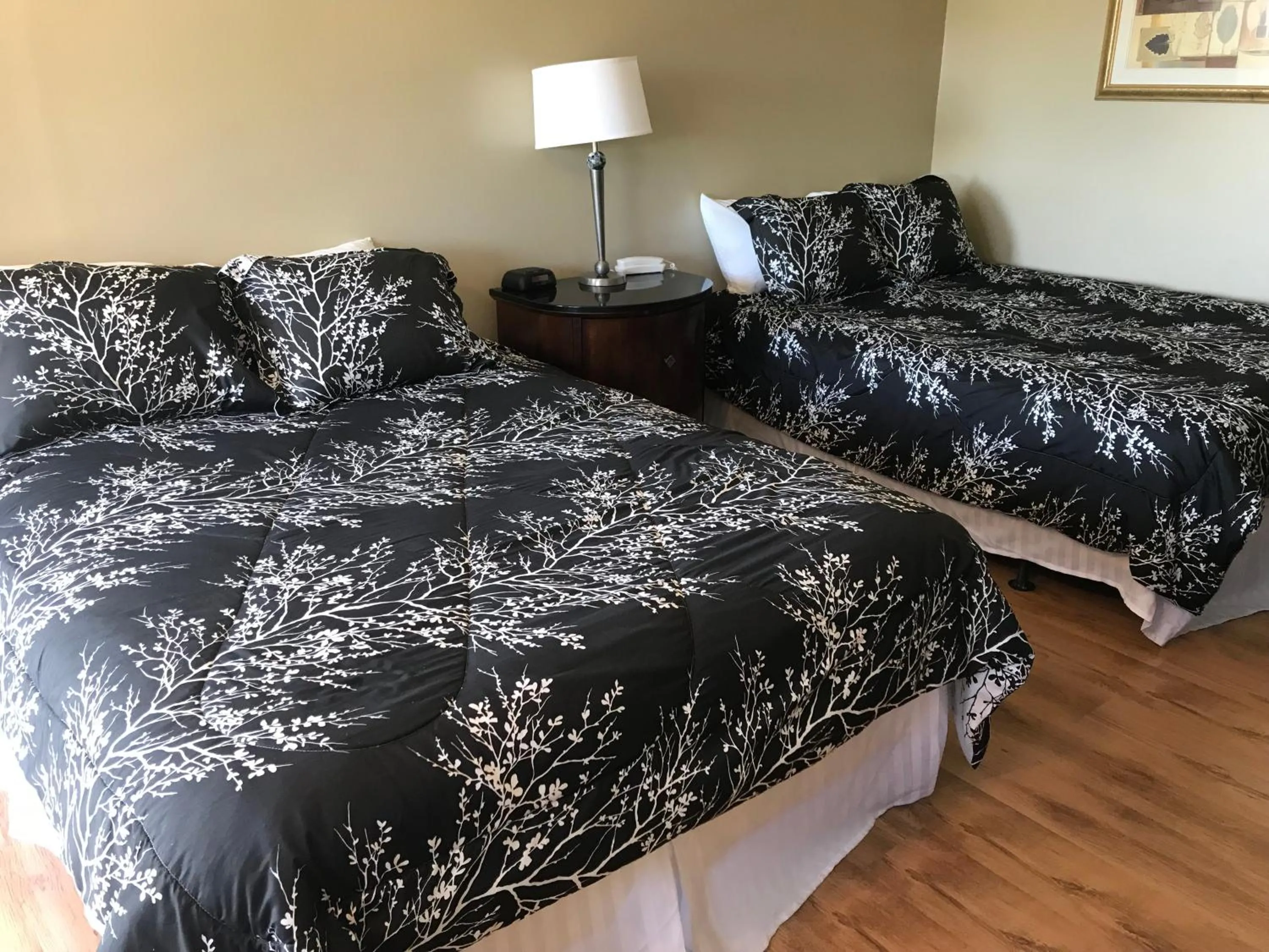 Bed in White Birches Motel